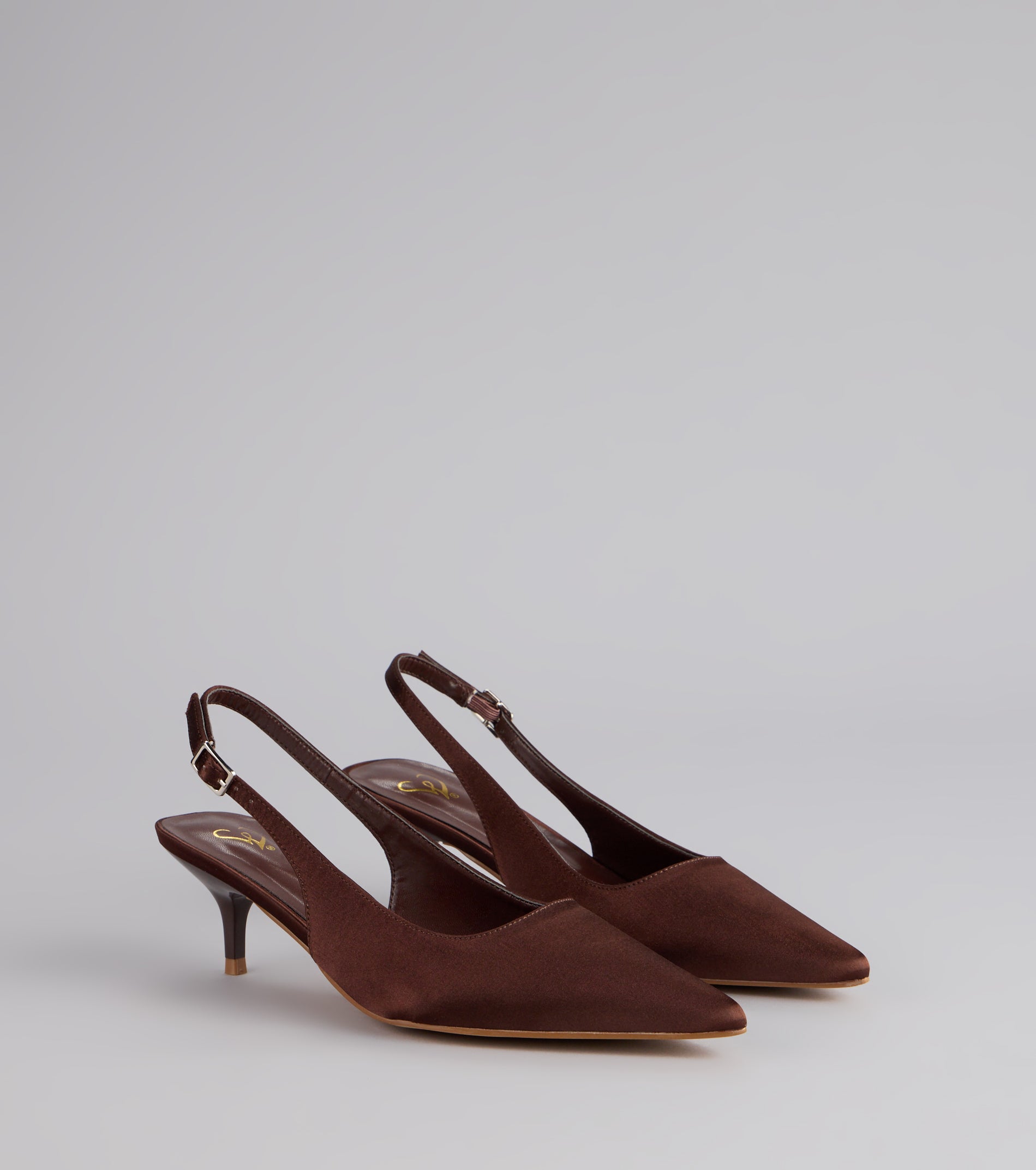 Princess Calling Satin Slingback Heels - Image 6