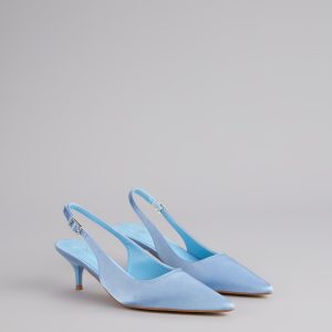 Princess Calling Satin Slingback Heels