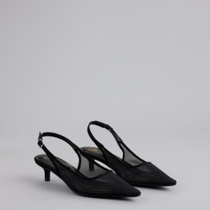 Double Take Mesh Sling-Back Pumps