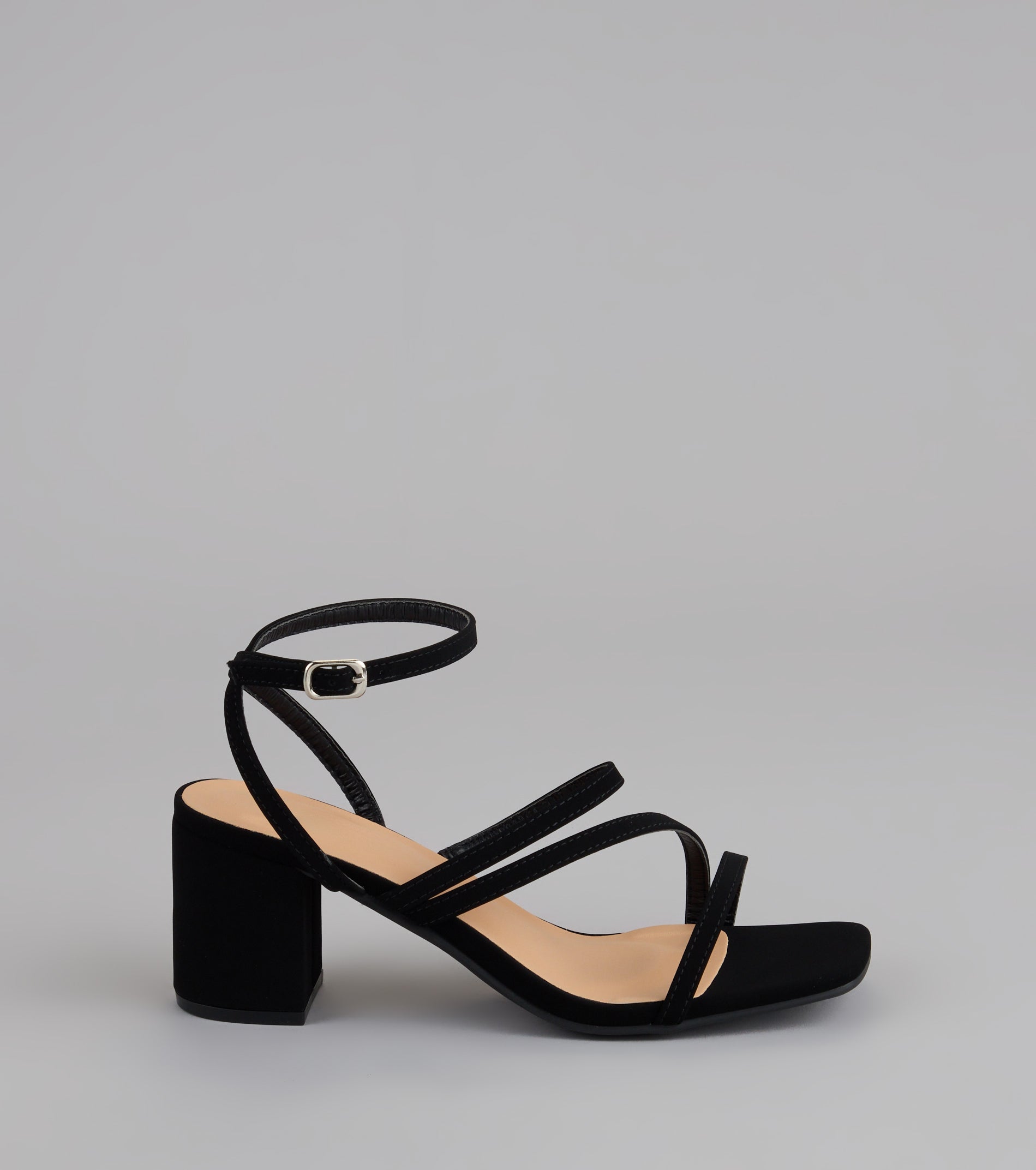 Steppin' Out Strappy Wide Fit Block Heels - Image 2