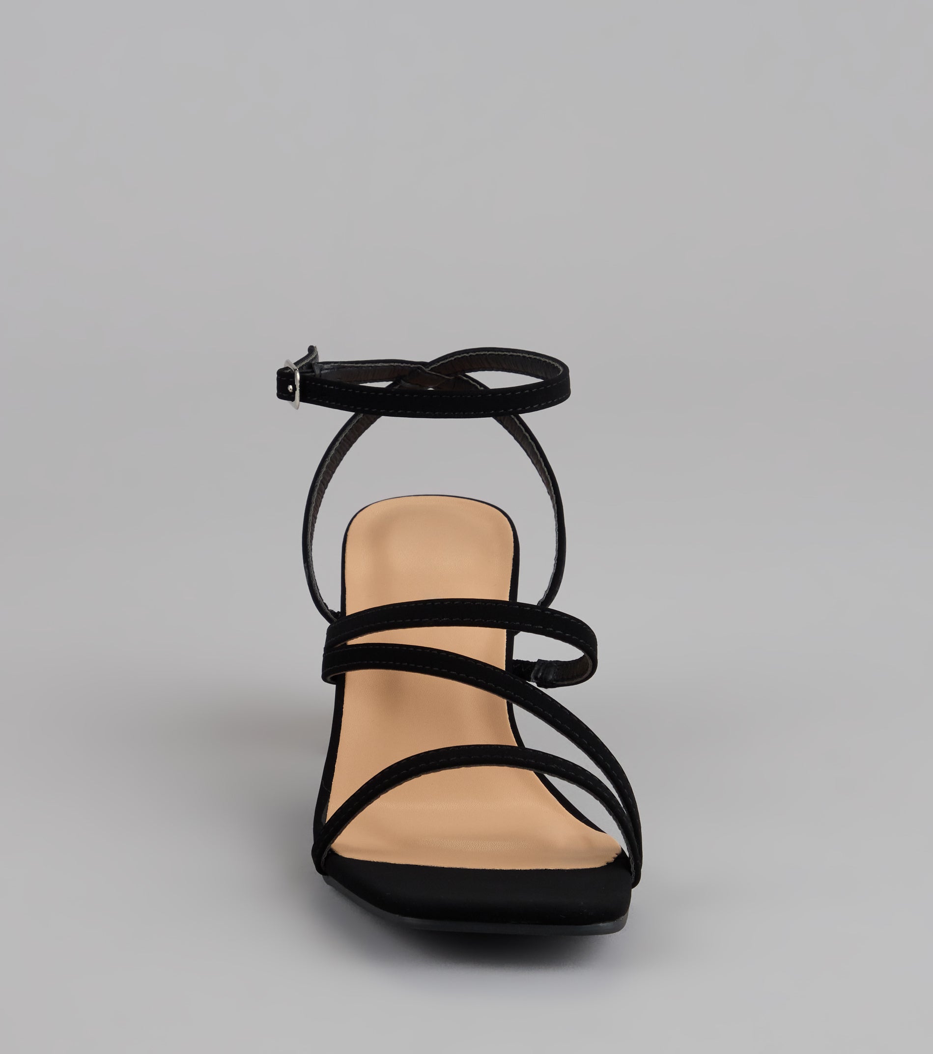 Steppin' Out Strappy Wide Fit Block Heels - Image 3