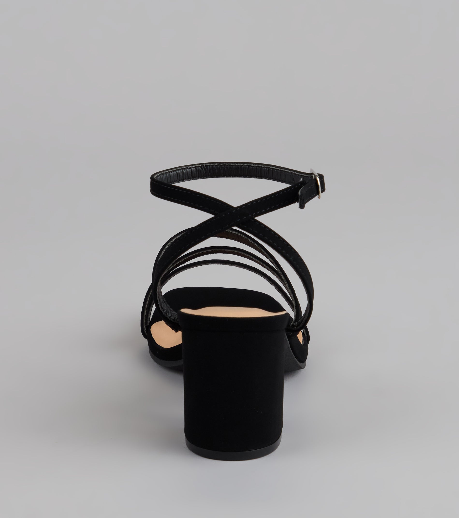 Steppin' Out Strappy Wide Fit Block Heels - Image 4