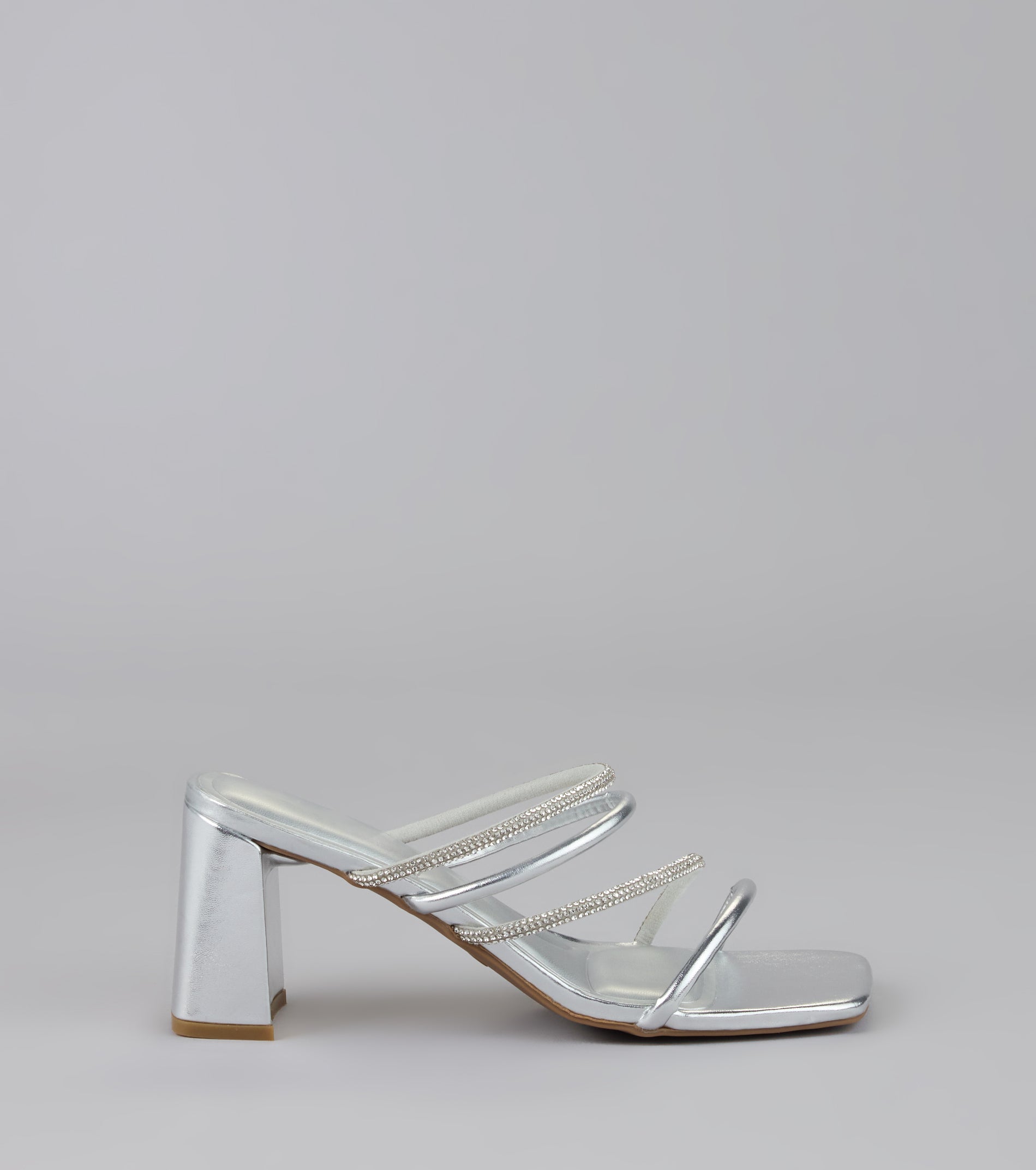 Strut In Style Rhinestone Block Heels - Image 11