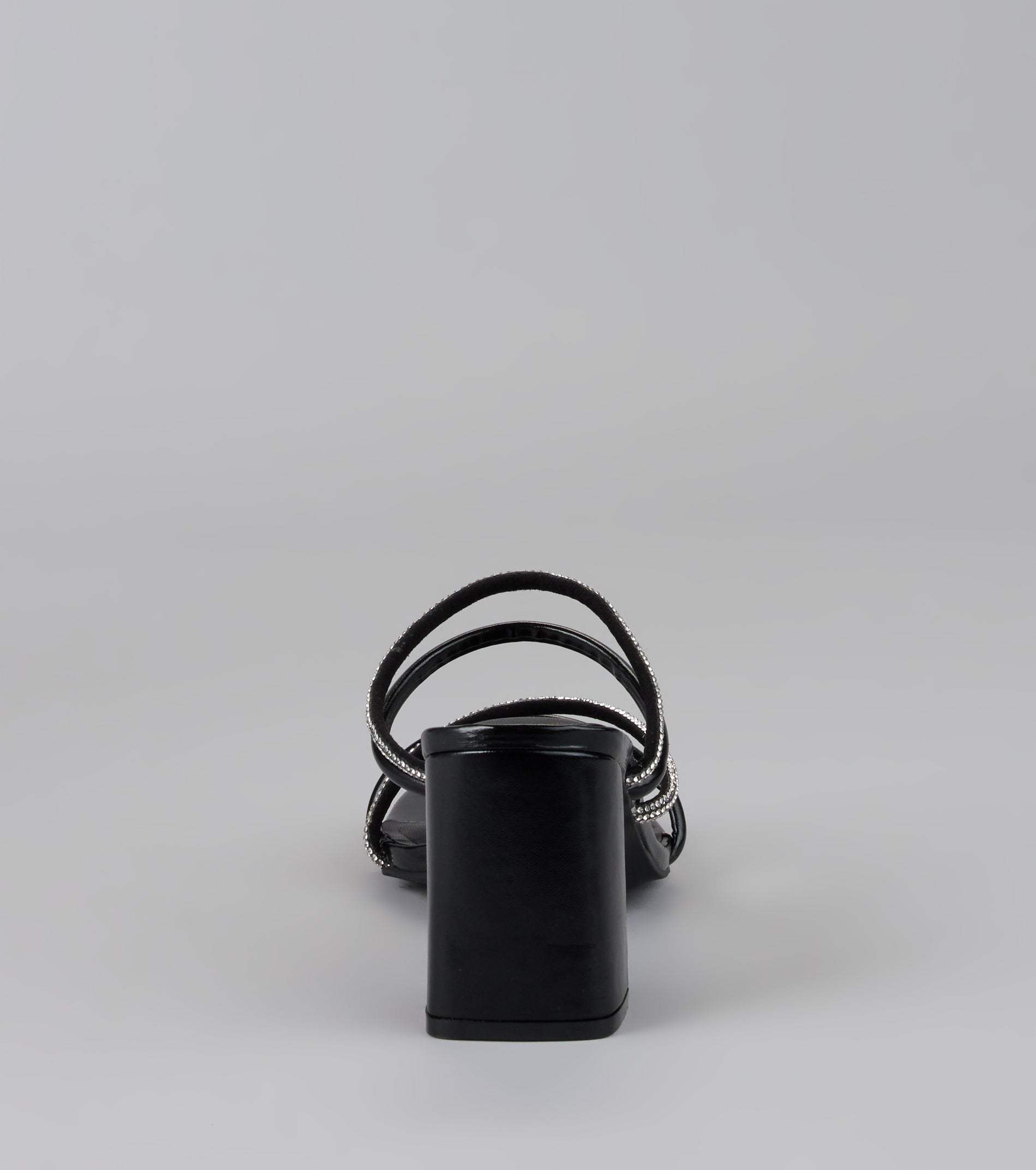 Strut In Style Rhinestone Block Heels - Image 9