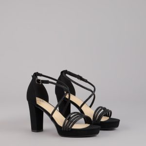 Glow Getter Rhinestone Block Heels