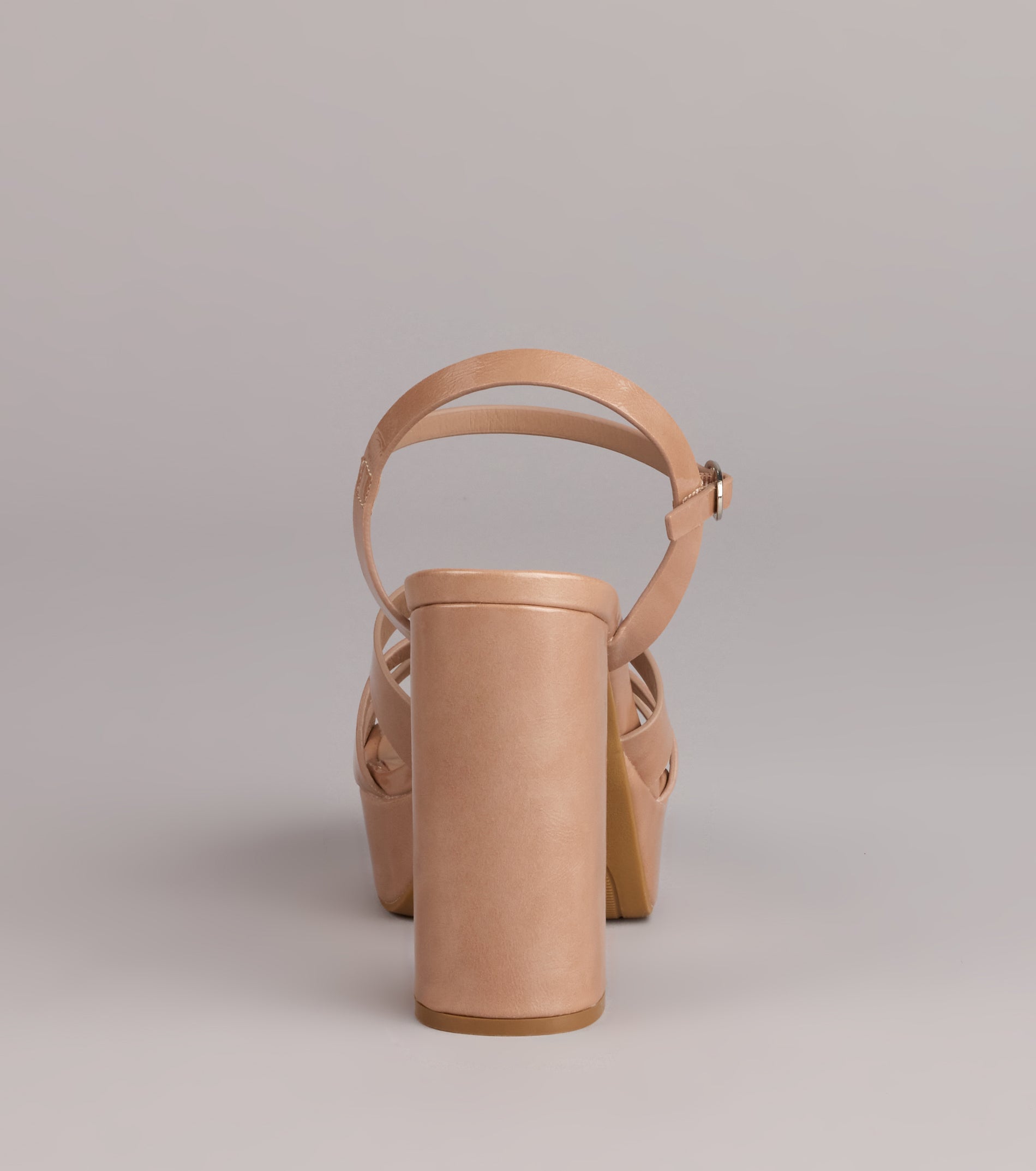 Glossed Up Patent Strappy Platform Heels - Image 12