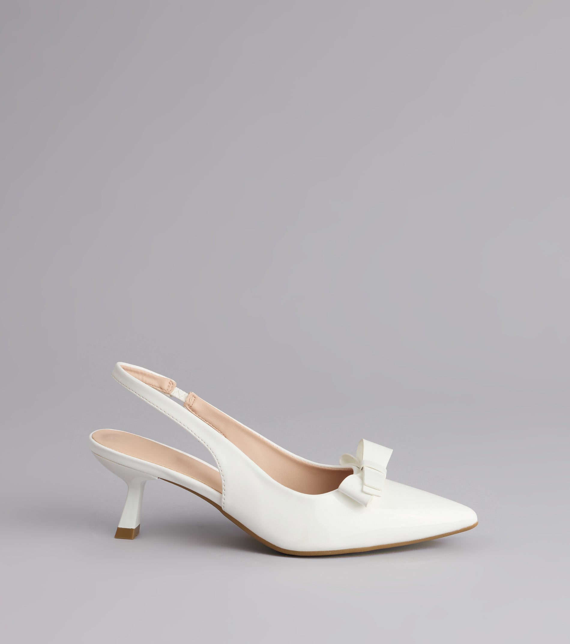 Sweet Detail Patent Slingback Heels - Image 6