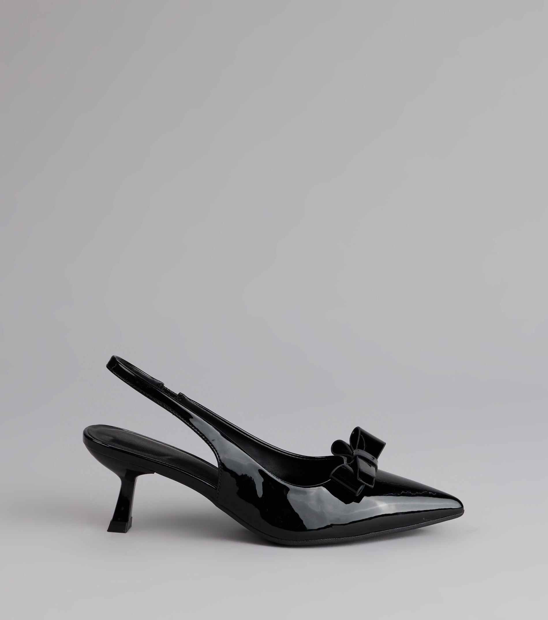 Sweet Detail Patent Slingback Heels - Image 2