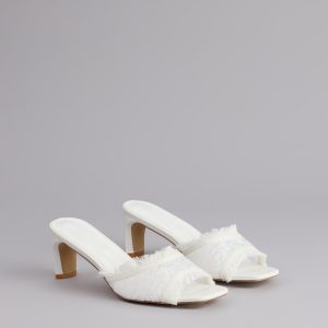 Keep It Cute Lace Strap Mules