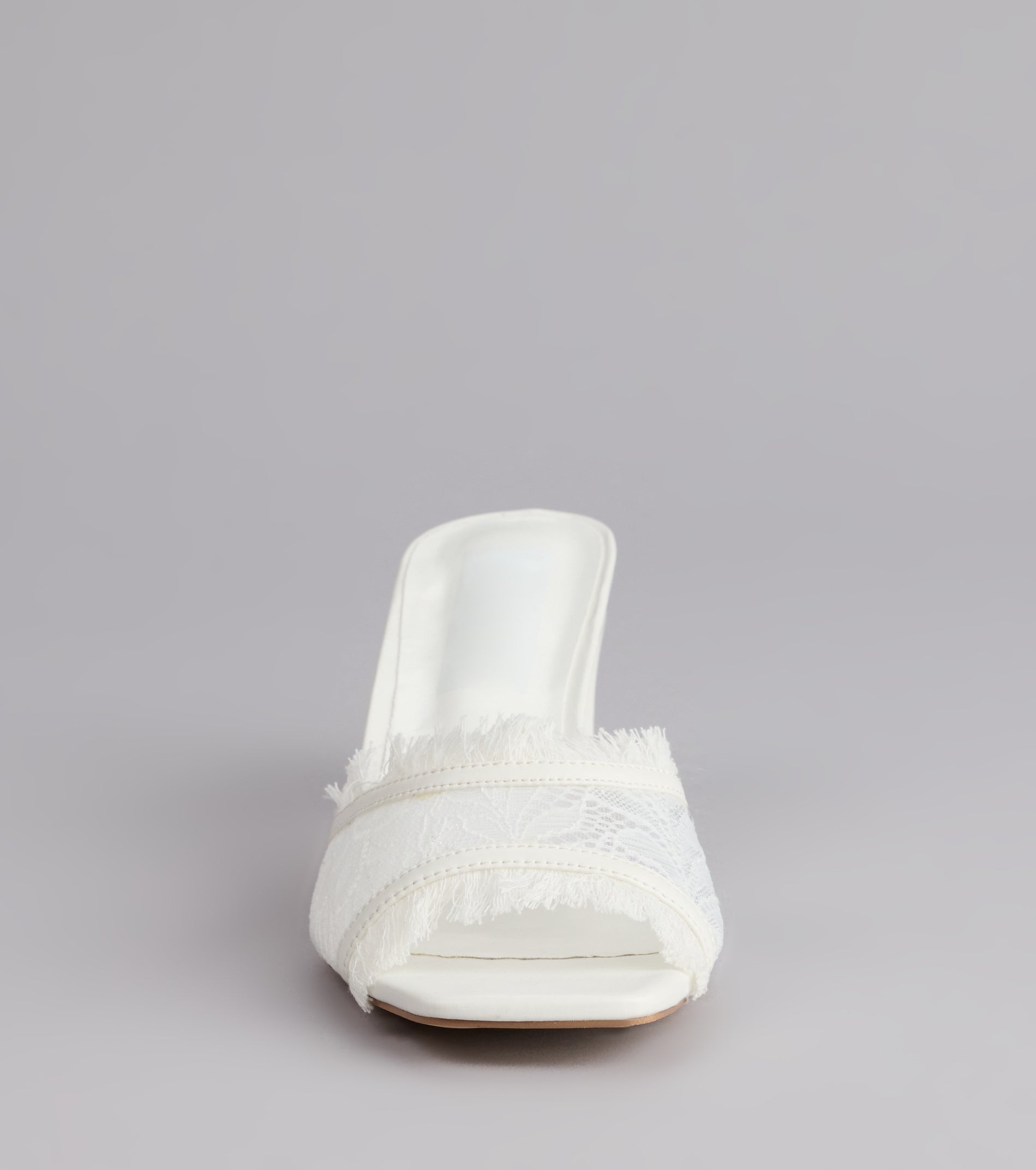 Keep It Cute Lace Strap Mules - Image 3