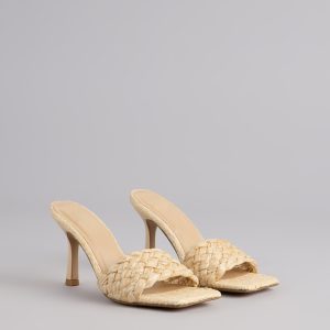 Sunny Escape Stiletto Mules