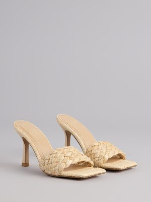 Sunny Escape Stiletto Mules
