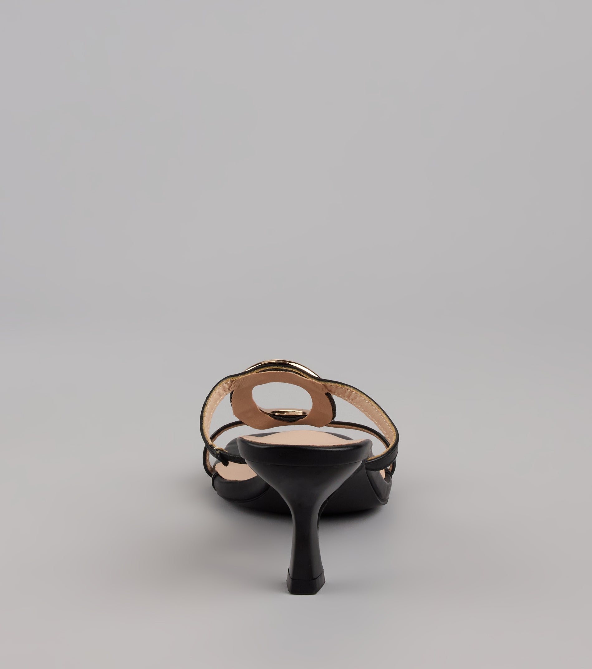 Sassy Sleek Square Toe Kitten Heels - Image 4