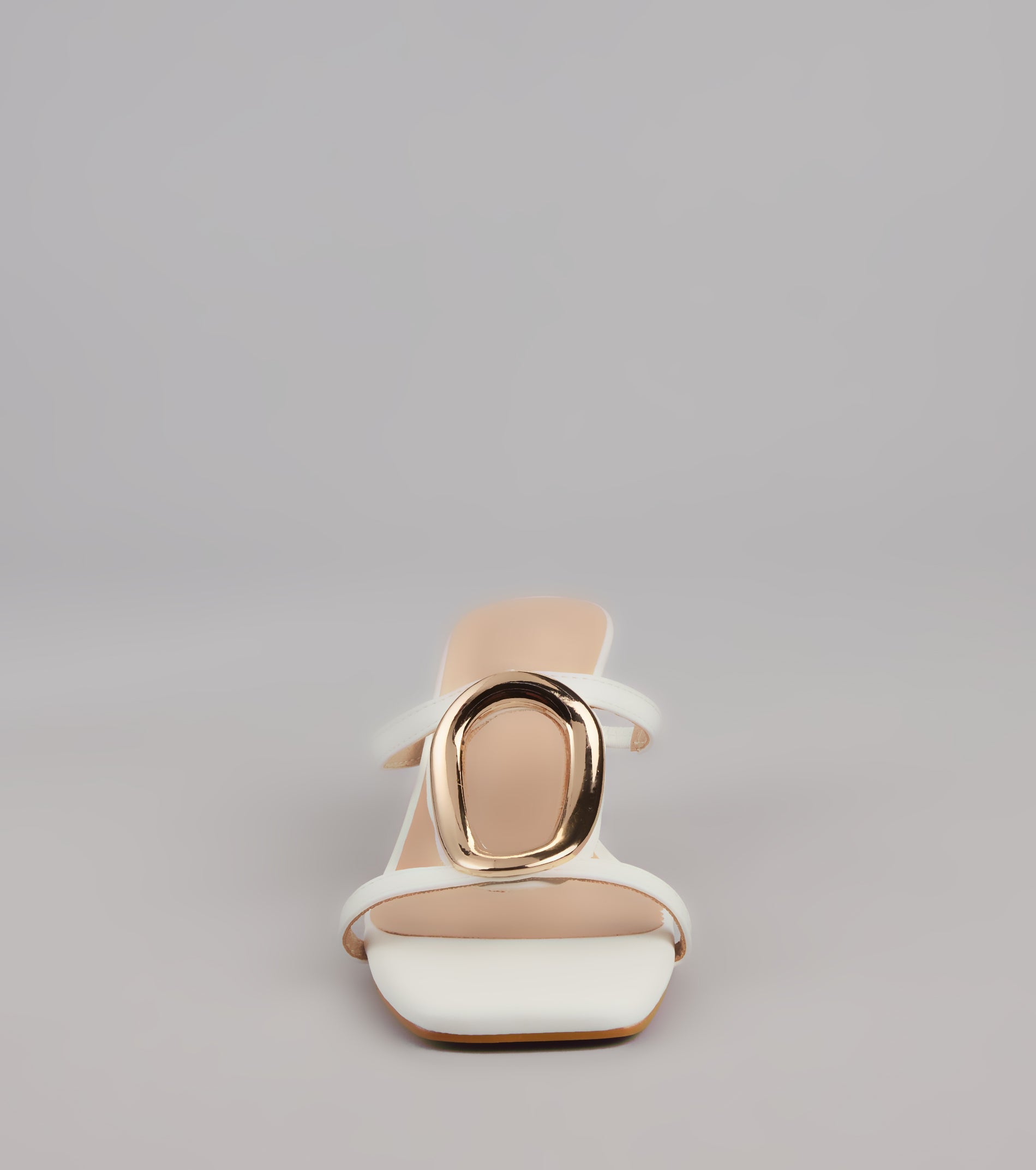 Sassy Sleek Square Toe Kitten Heels - Image 7