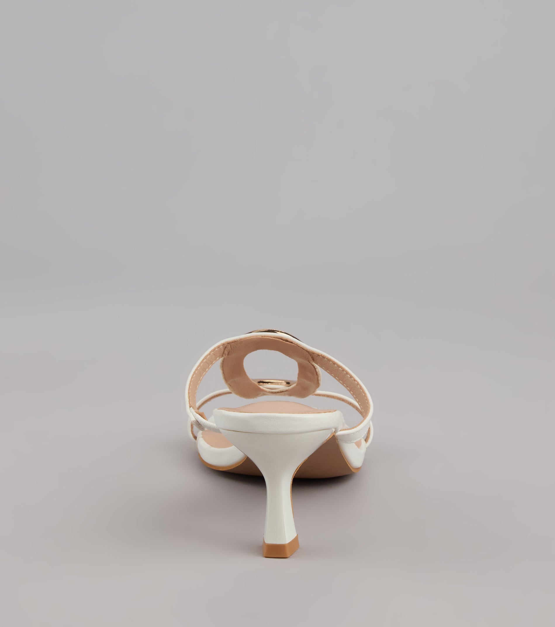 Sassy Sleek Square Toe Kitten Heels - Image 8