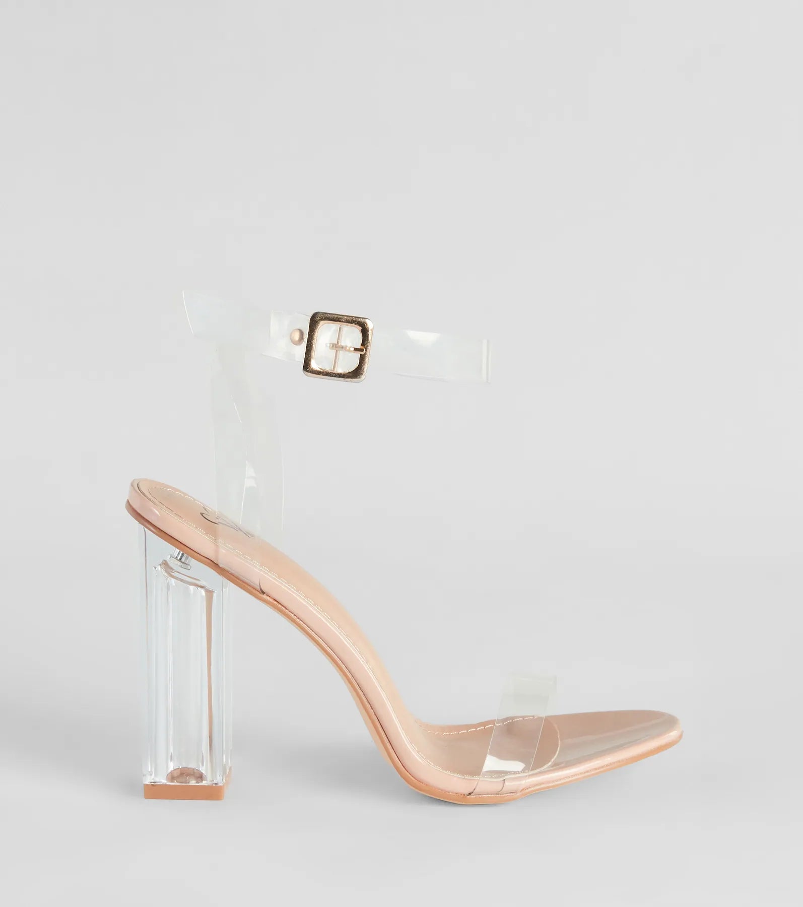 Clearly On Trend Lucite Block Heels - Image 2