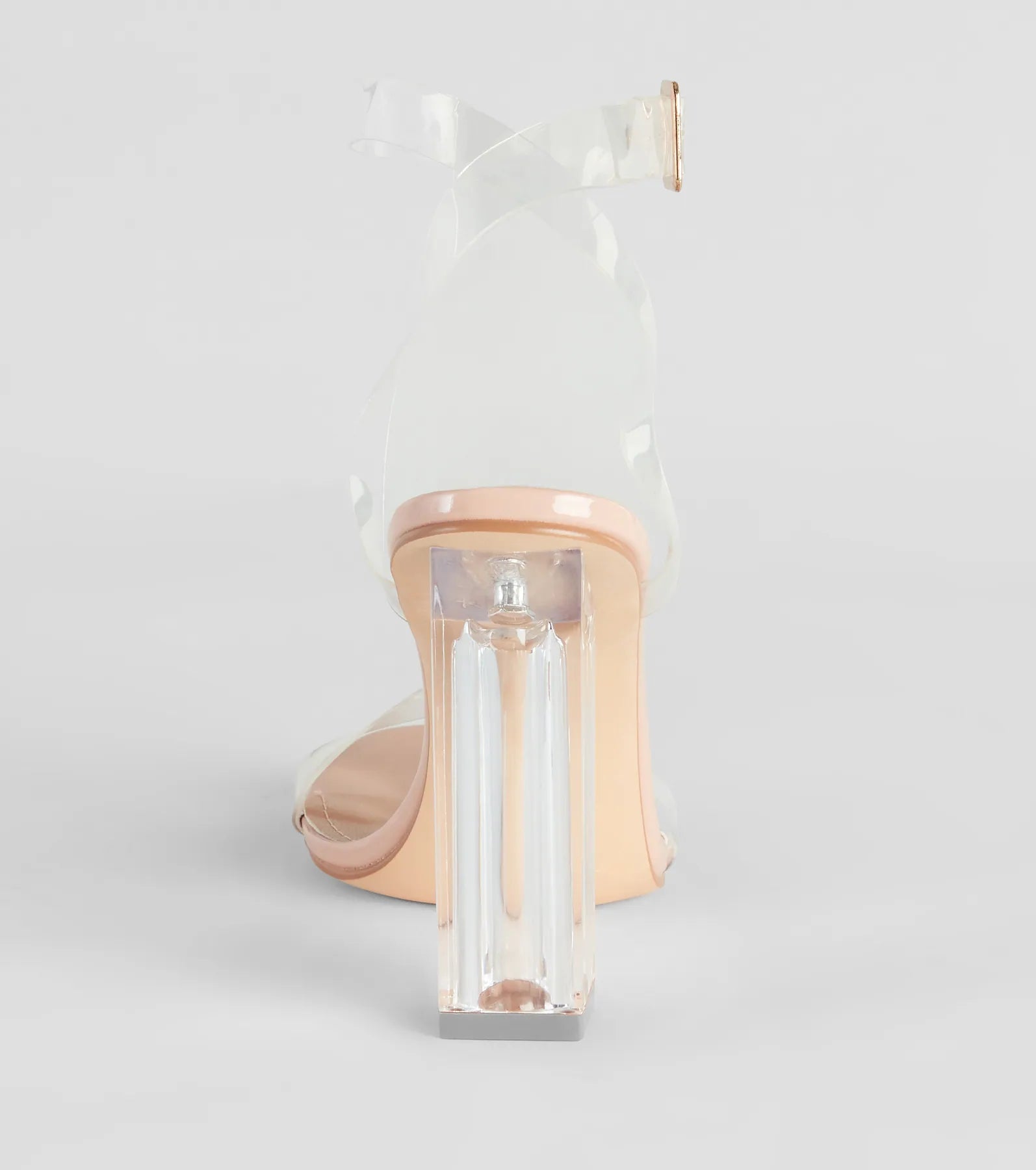 Clearly On Trend Lucite Block Heels - Image 4