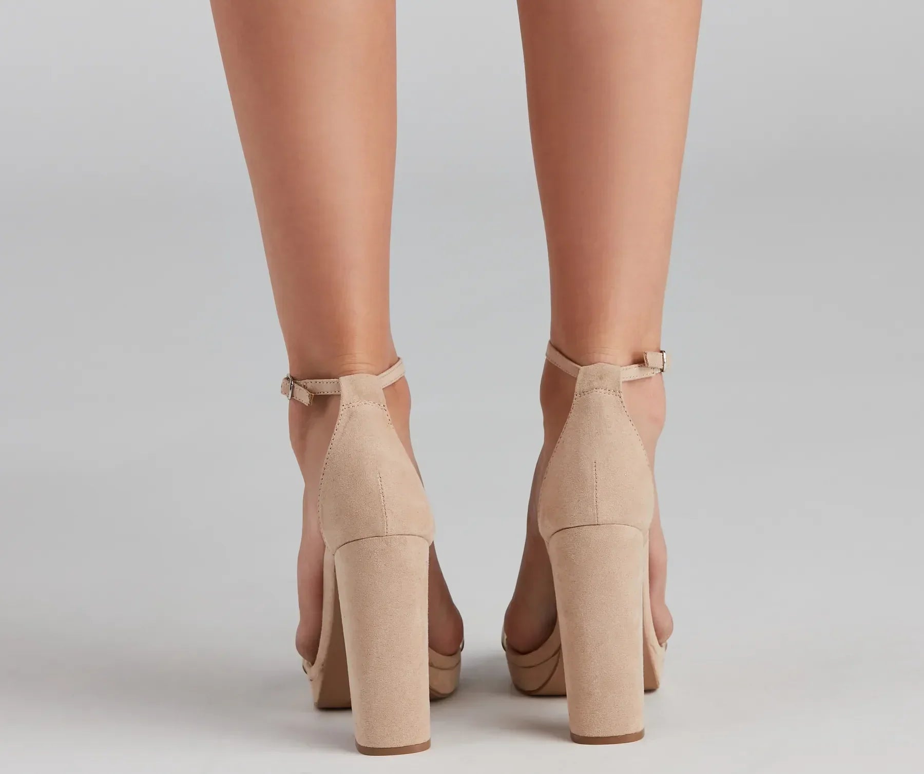 A Chic Look Platform Block Heels - Image 4