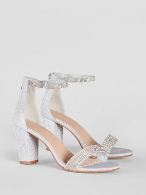 Sparkle Stunner Rhinestone Block Heels