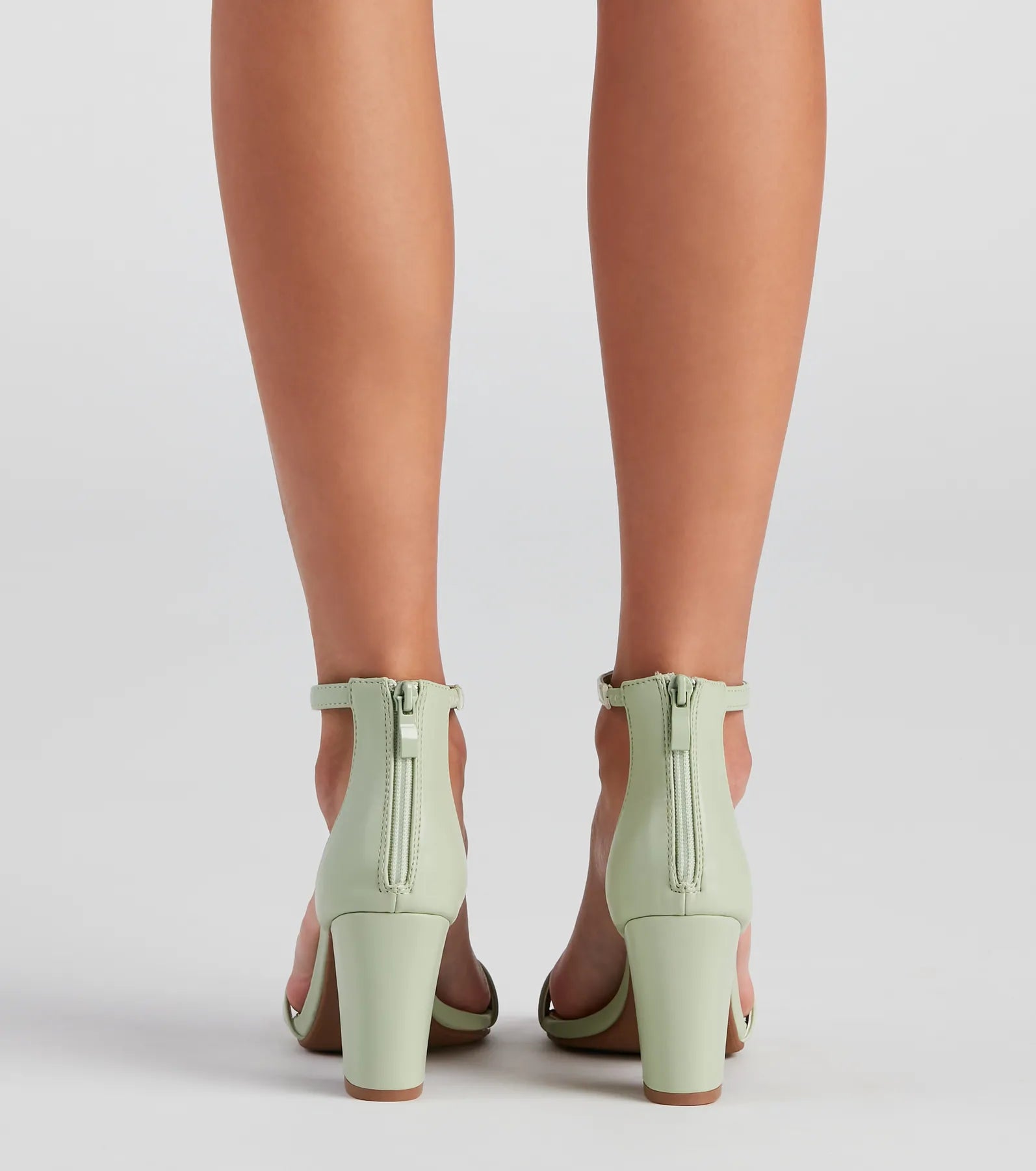 Style Stunner Faux Leather Block Heels - Image 2