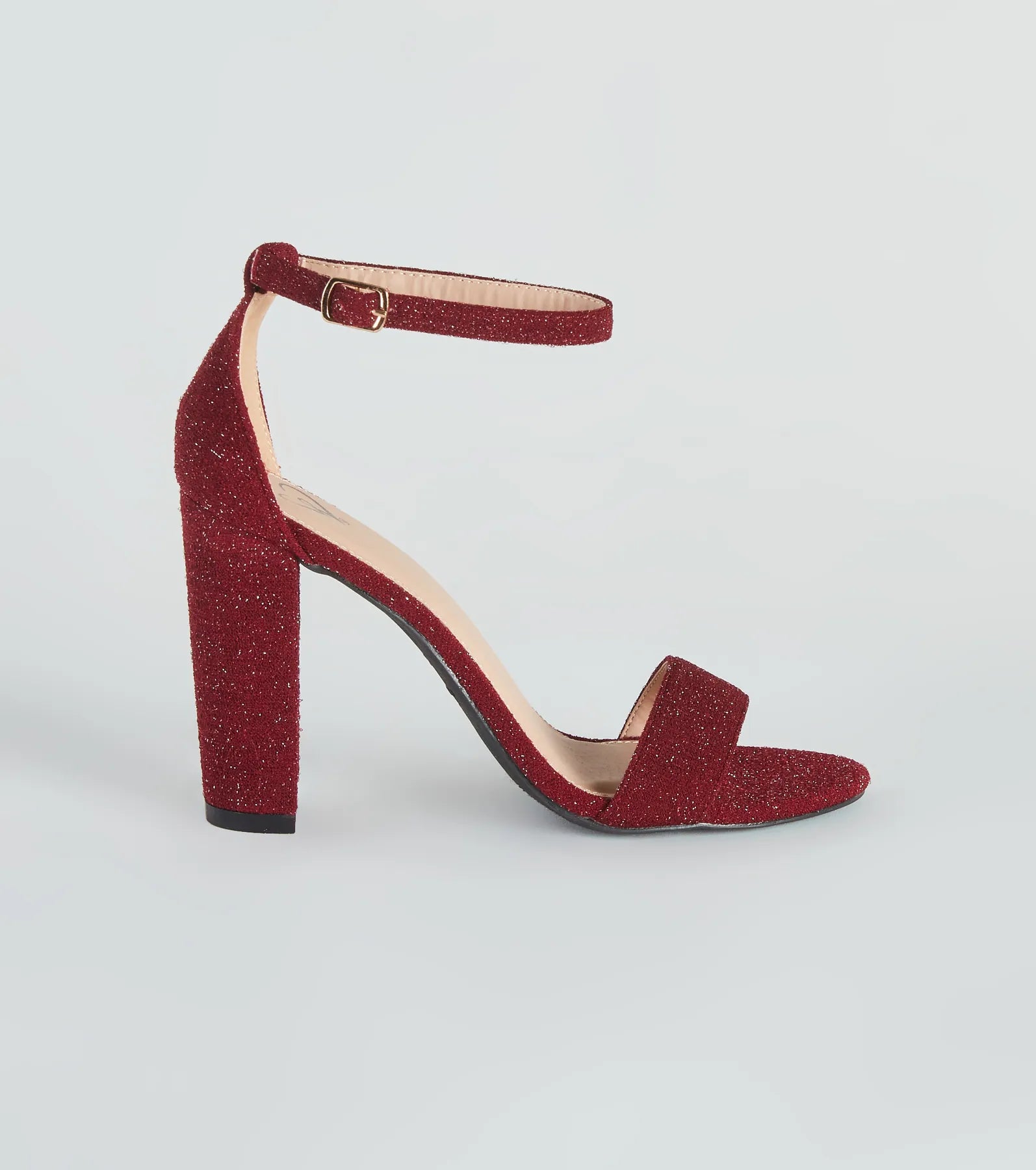 So Spectacular Glitter Block Heels - Image 2