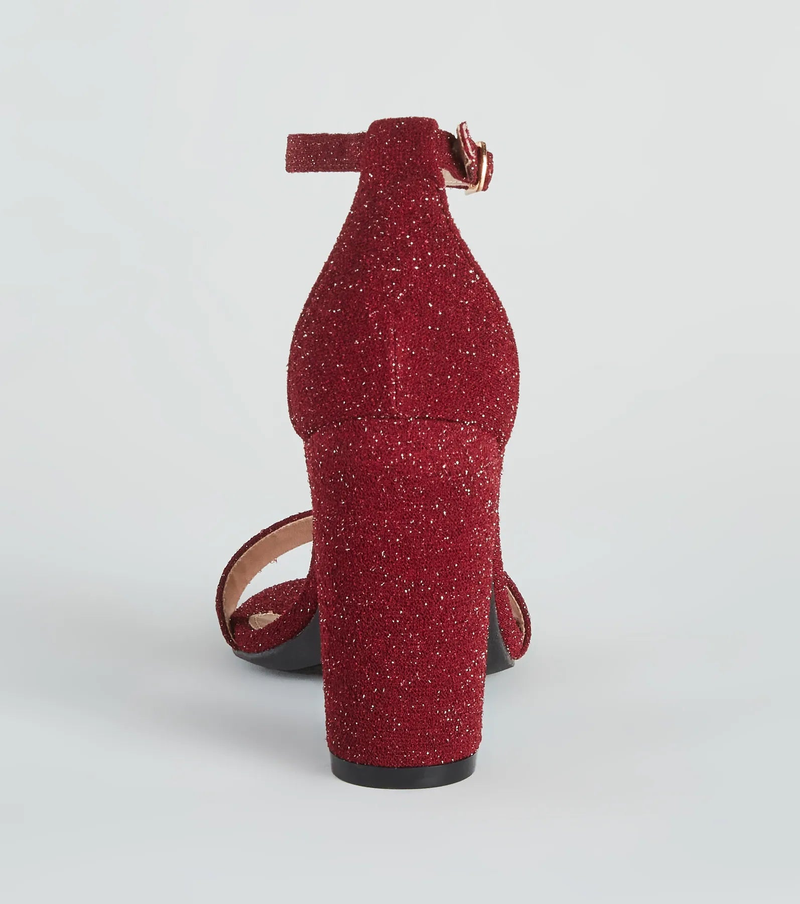 So Spectacular Glitter Block Heels - Image 4