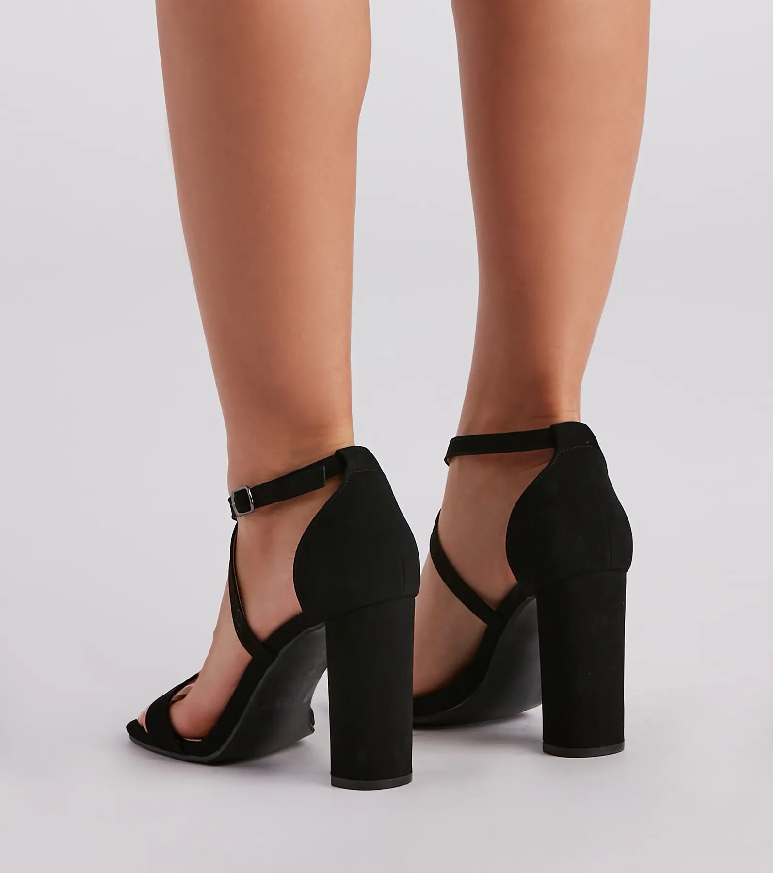 One And Only Nubuck Block Heels - Image 4