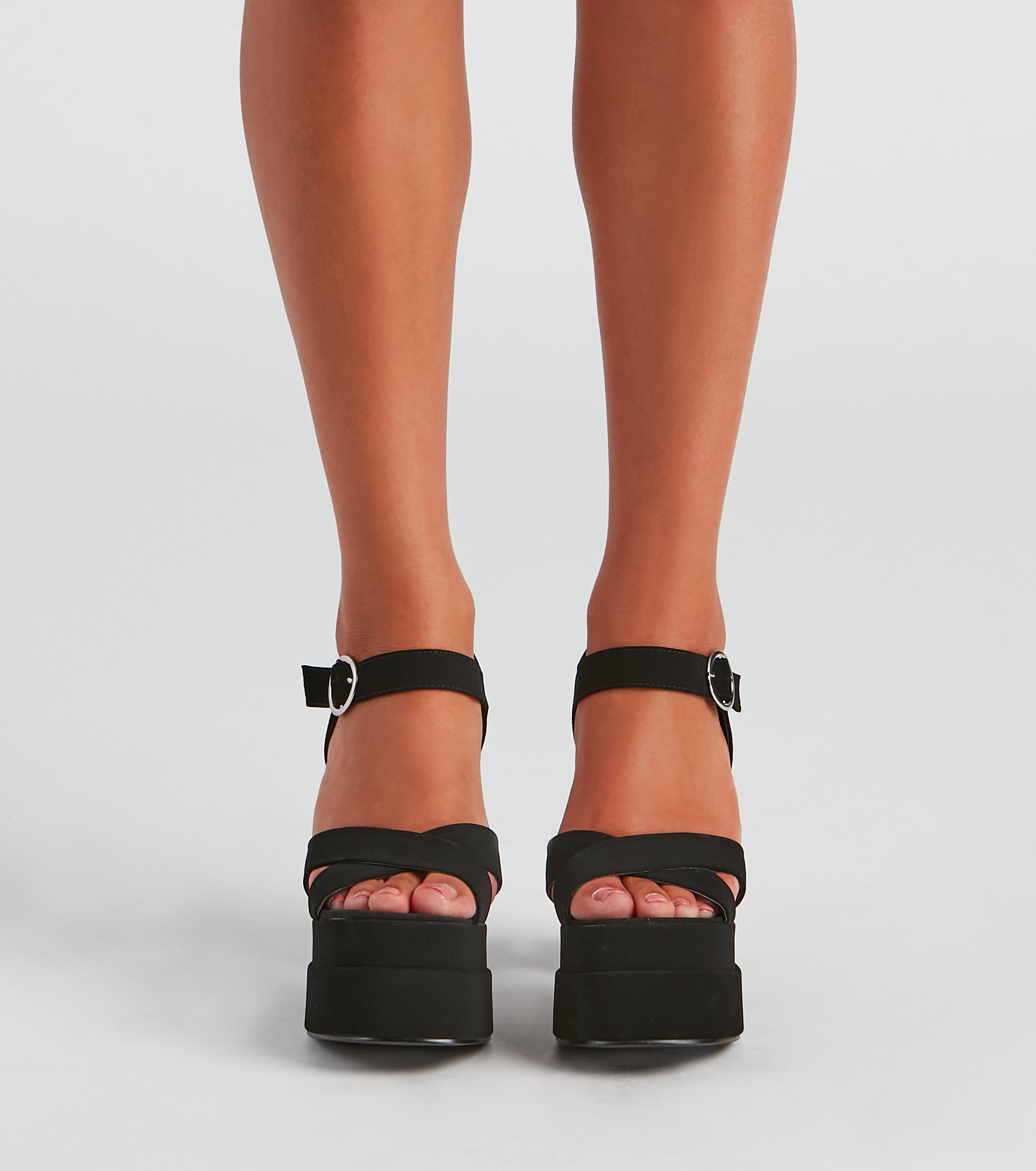 Extra Spicy Nubuck Platform Heels - Image 2