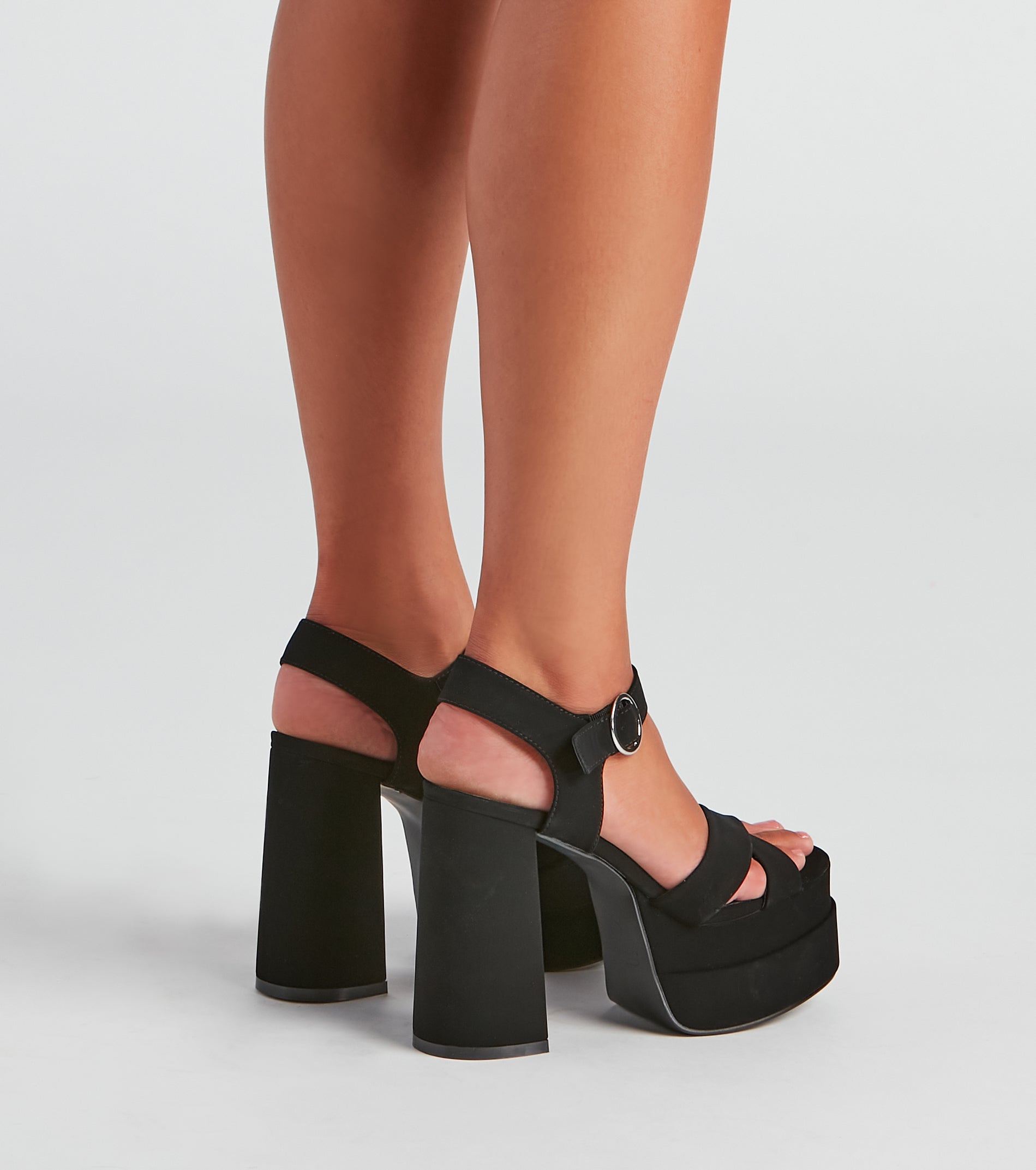 Extra Spicy Nubuck Platform Heels - Image 4