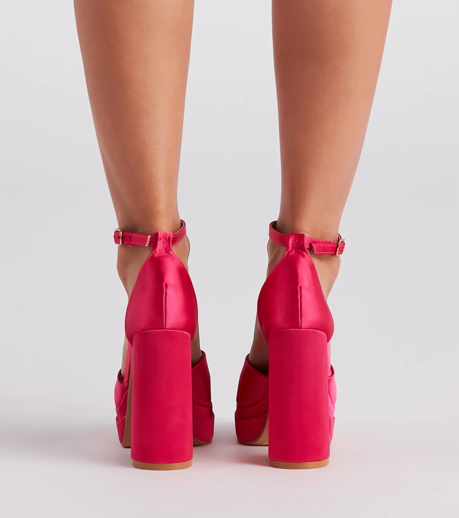 Something New Satin Platform Heels - Image 8