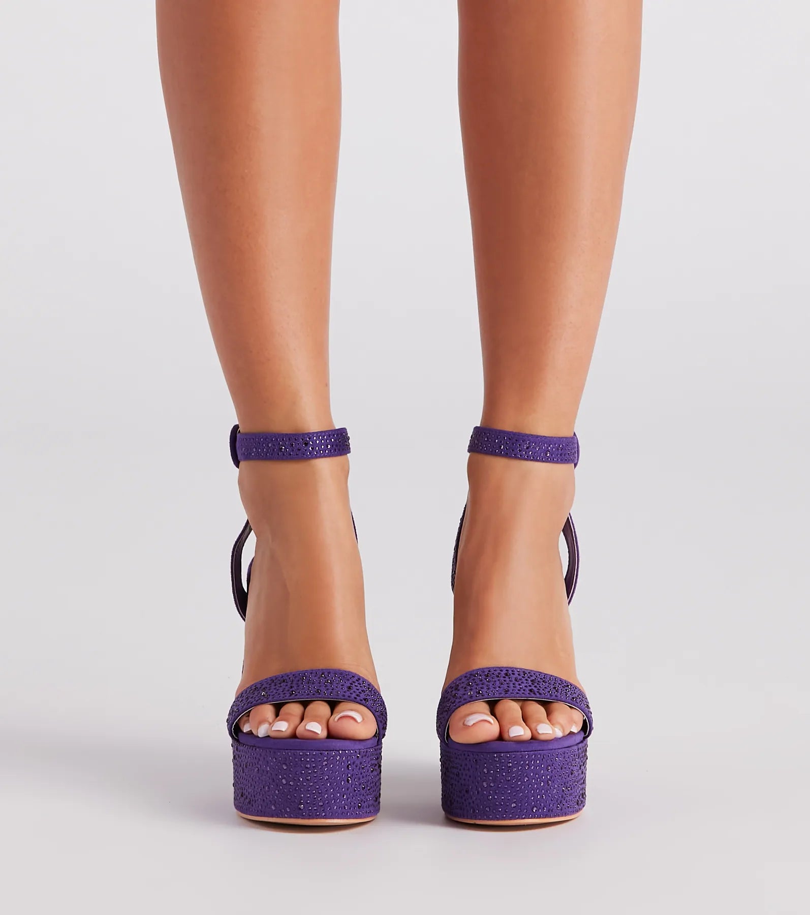 Sassy Style Rhinestone Platform Heels - Image 2