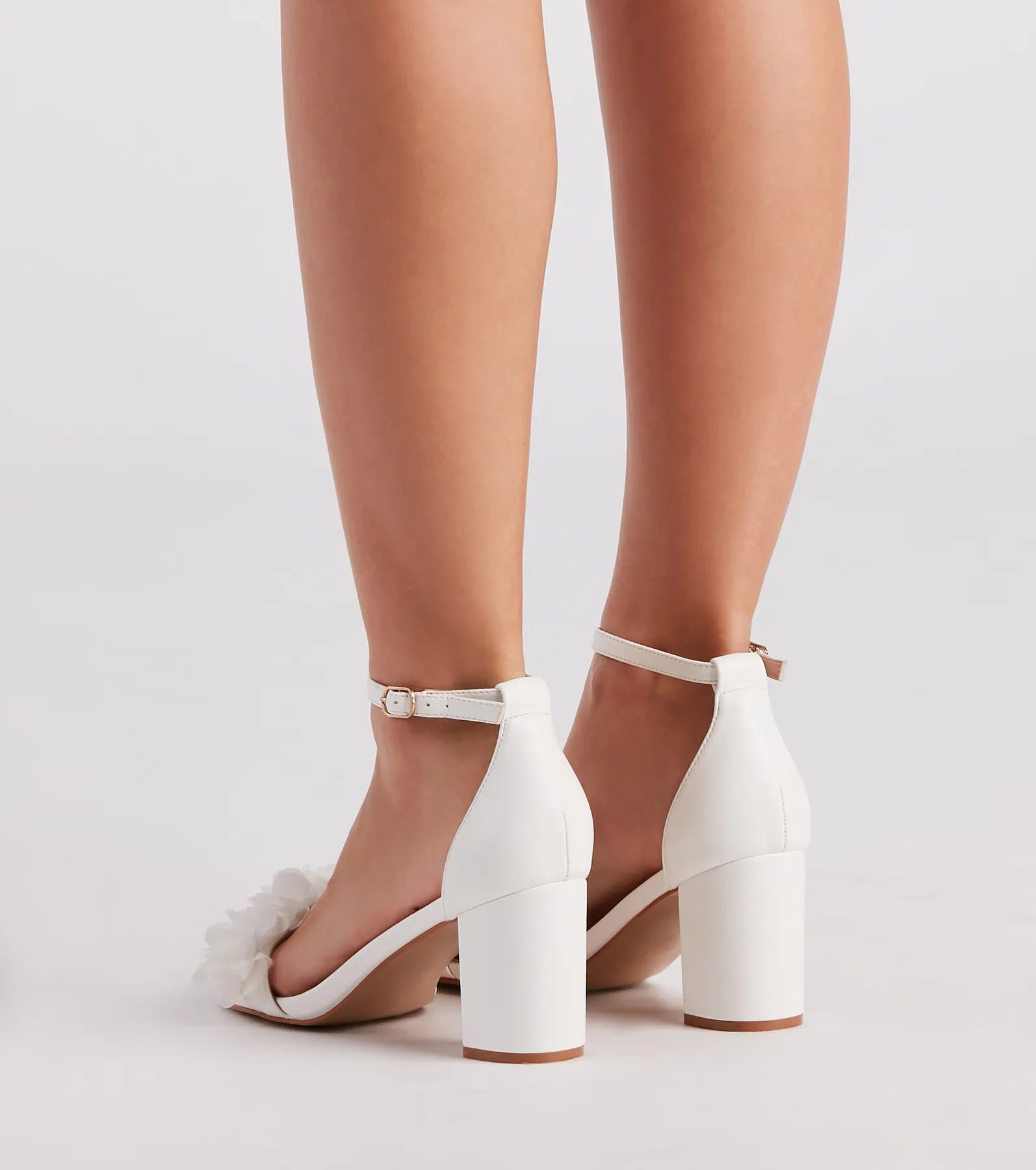 Whimsical Flair Floral Block Heels - Image 4