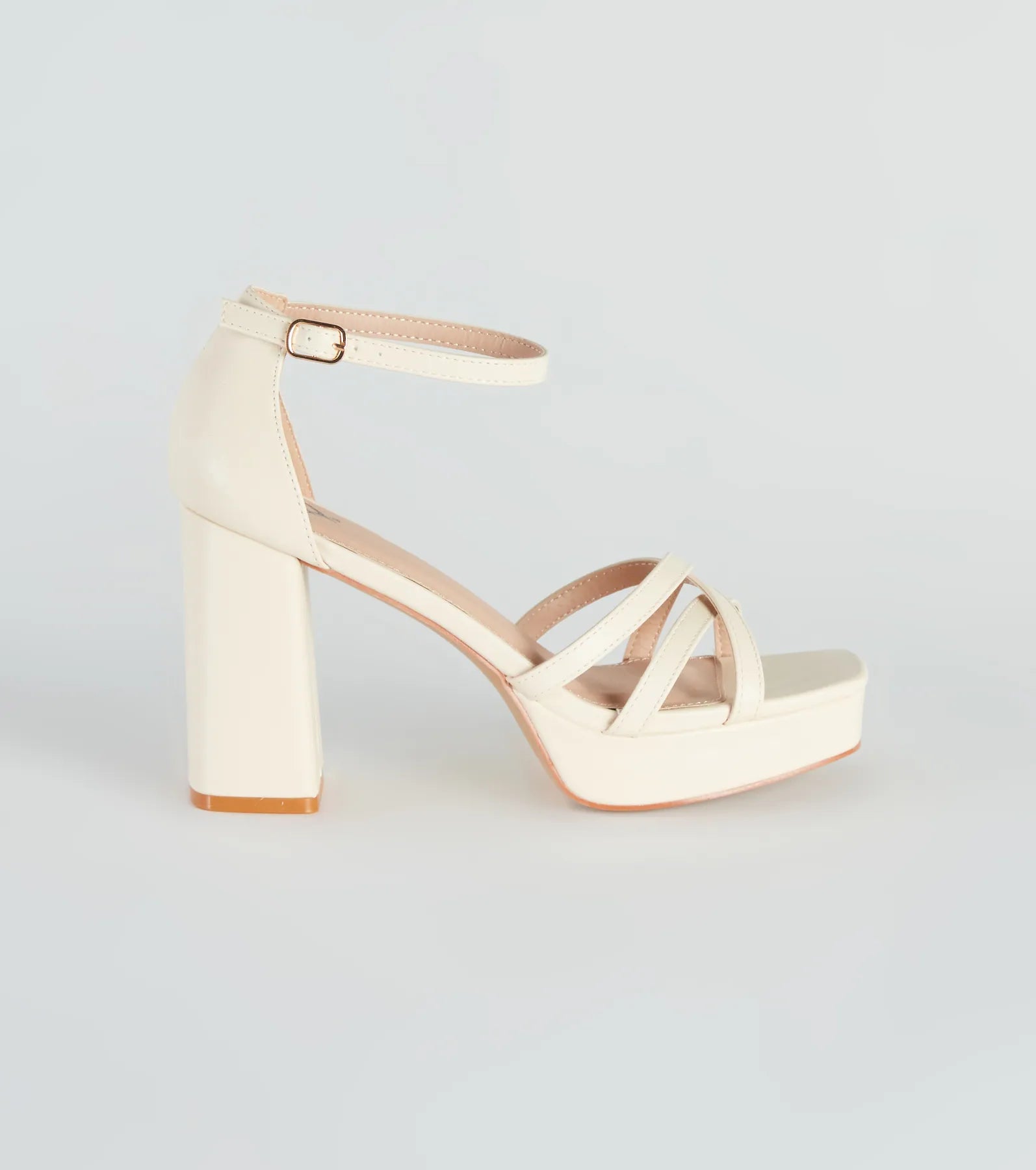 Trendy Essential Caged Platform Heels - Image 2