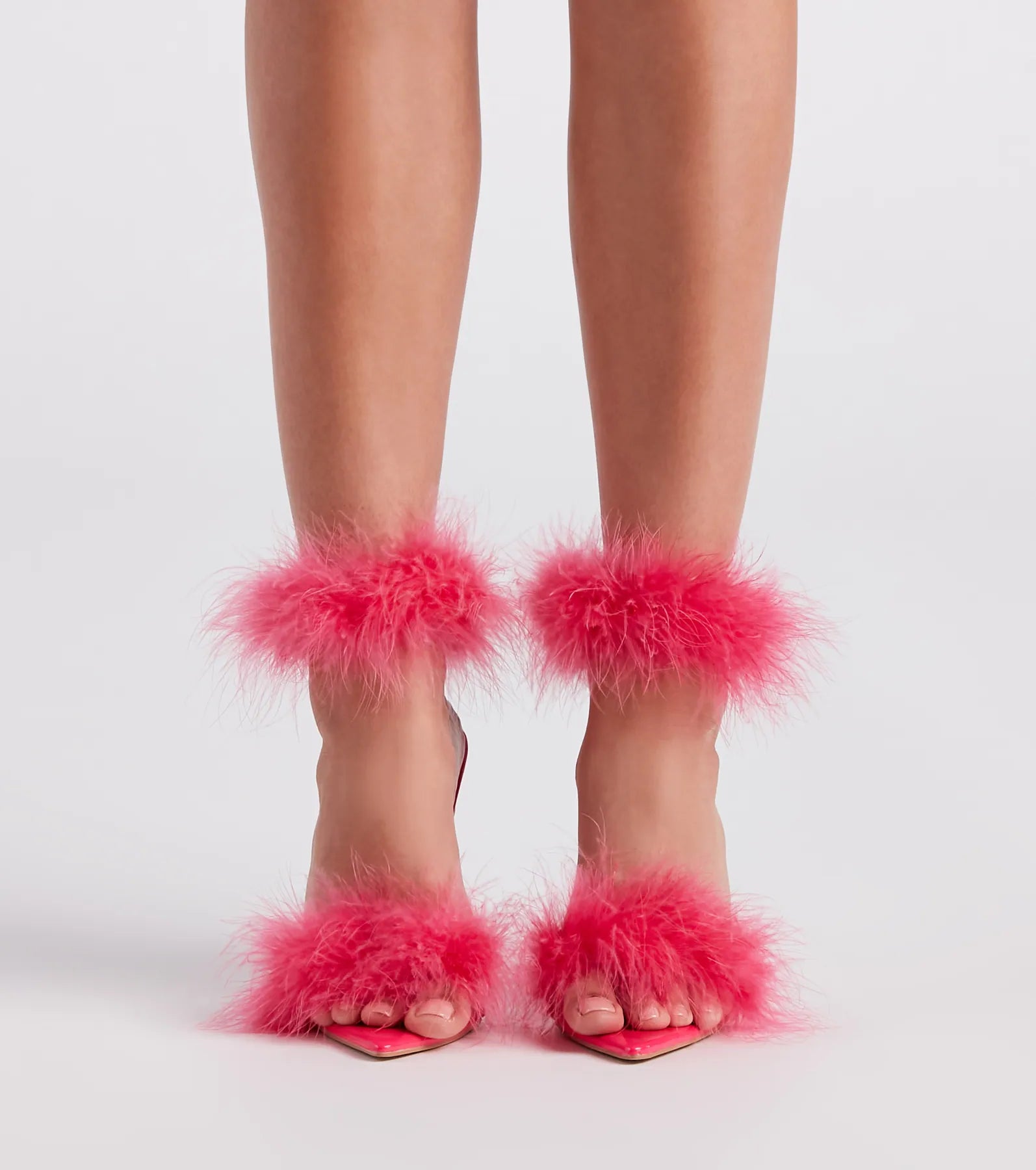 Feather Princess Marabou Stiletto Heels - Image 2