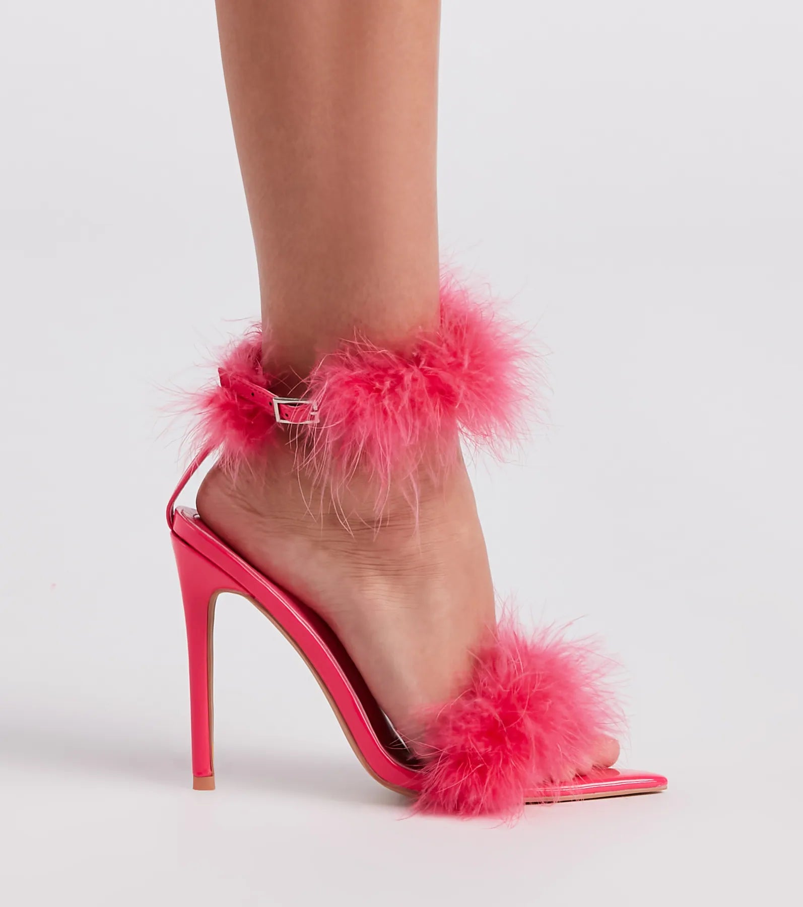 Feather Princess Marabou Stiletto Heels - Image 3