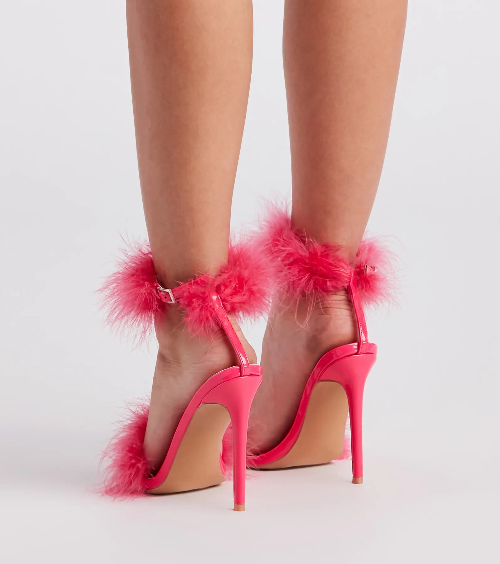 Feather Princess Marabou Stiletto Heels - Image 4