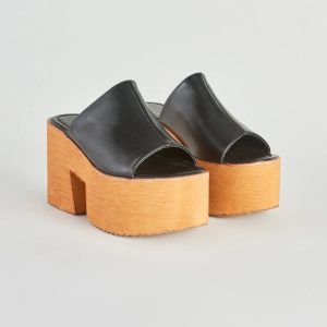Pleasure's All Mine Wooden Platform Mules