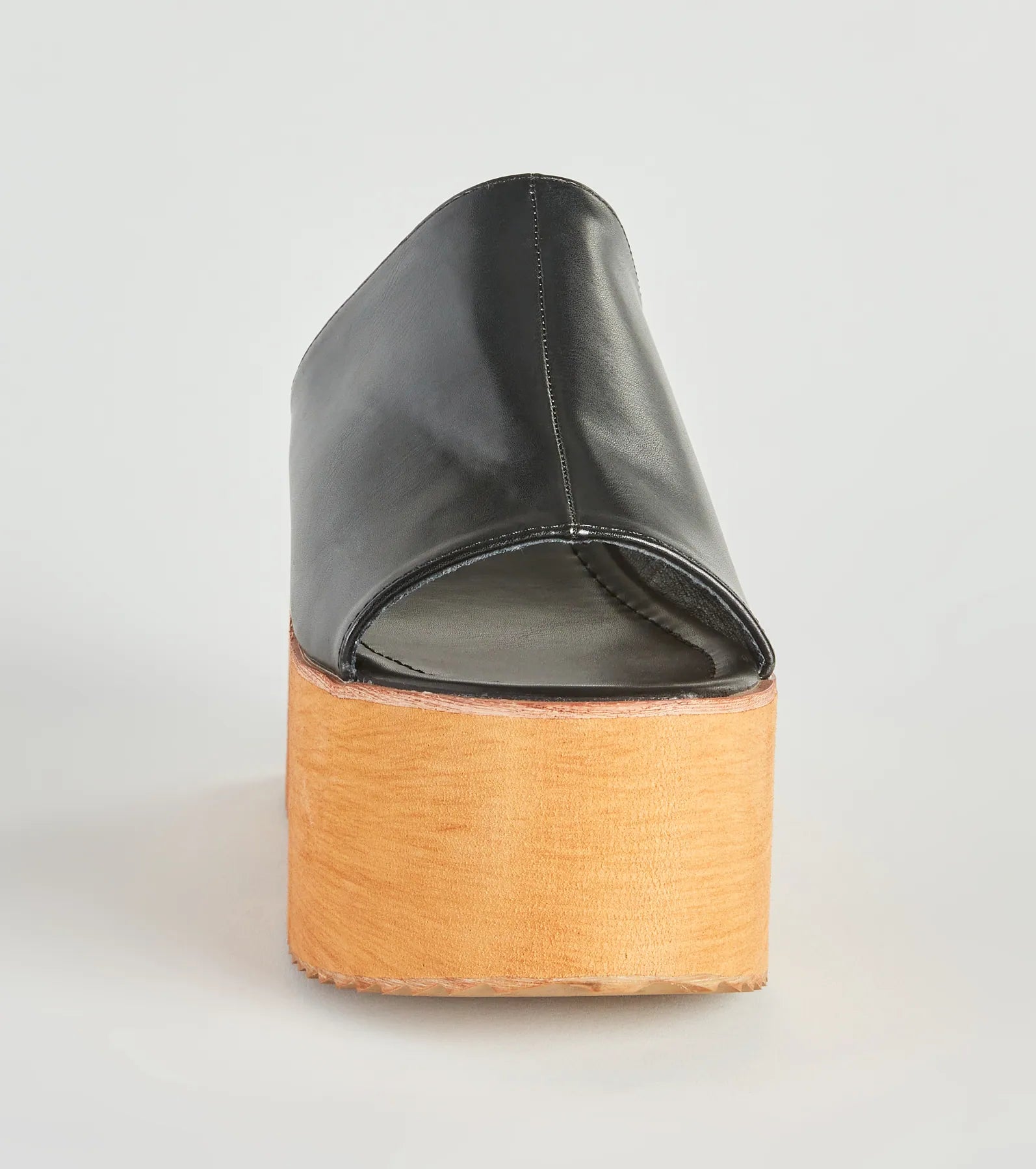 Pleasure's All Mine Wooden Platform Mules - Image 3