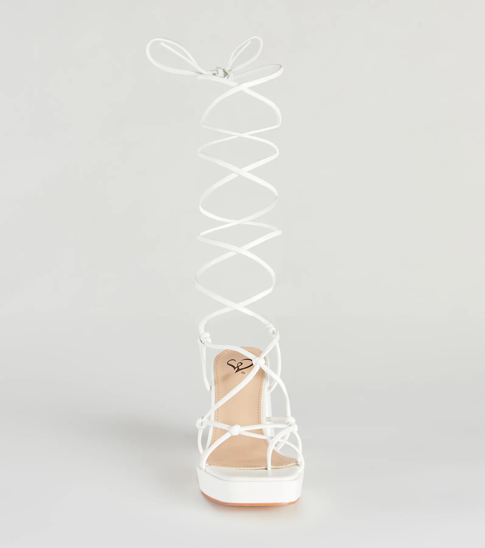 Chic Strut Lace-Up Platform Block Heels - Image 3
