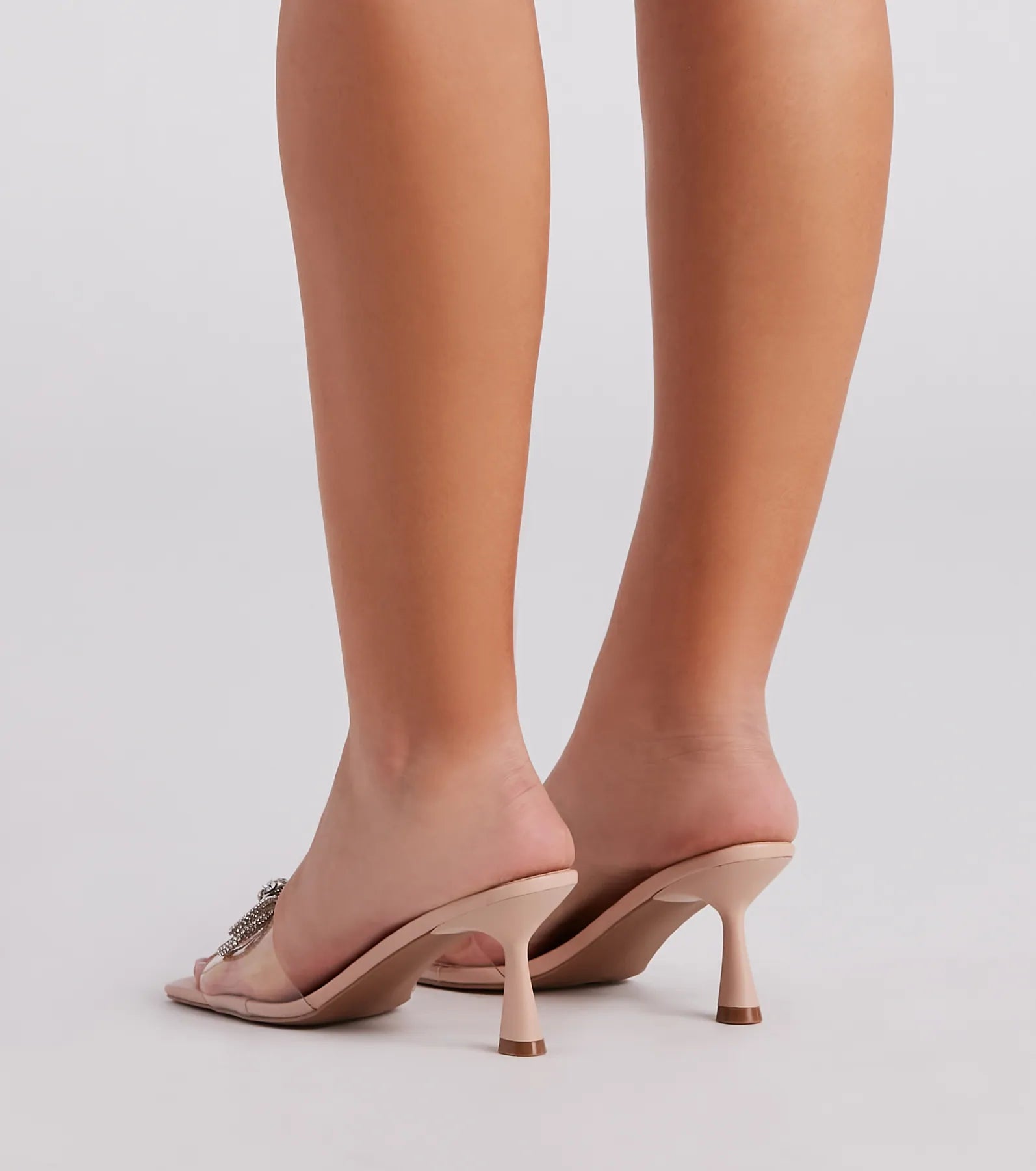 Tie Up Your Style Rhinestone Bow Mules - Image 4