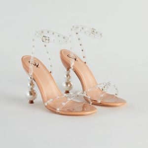 Under The Sea Jewel Faux Pearl Heels
