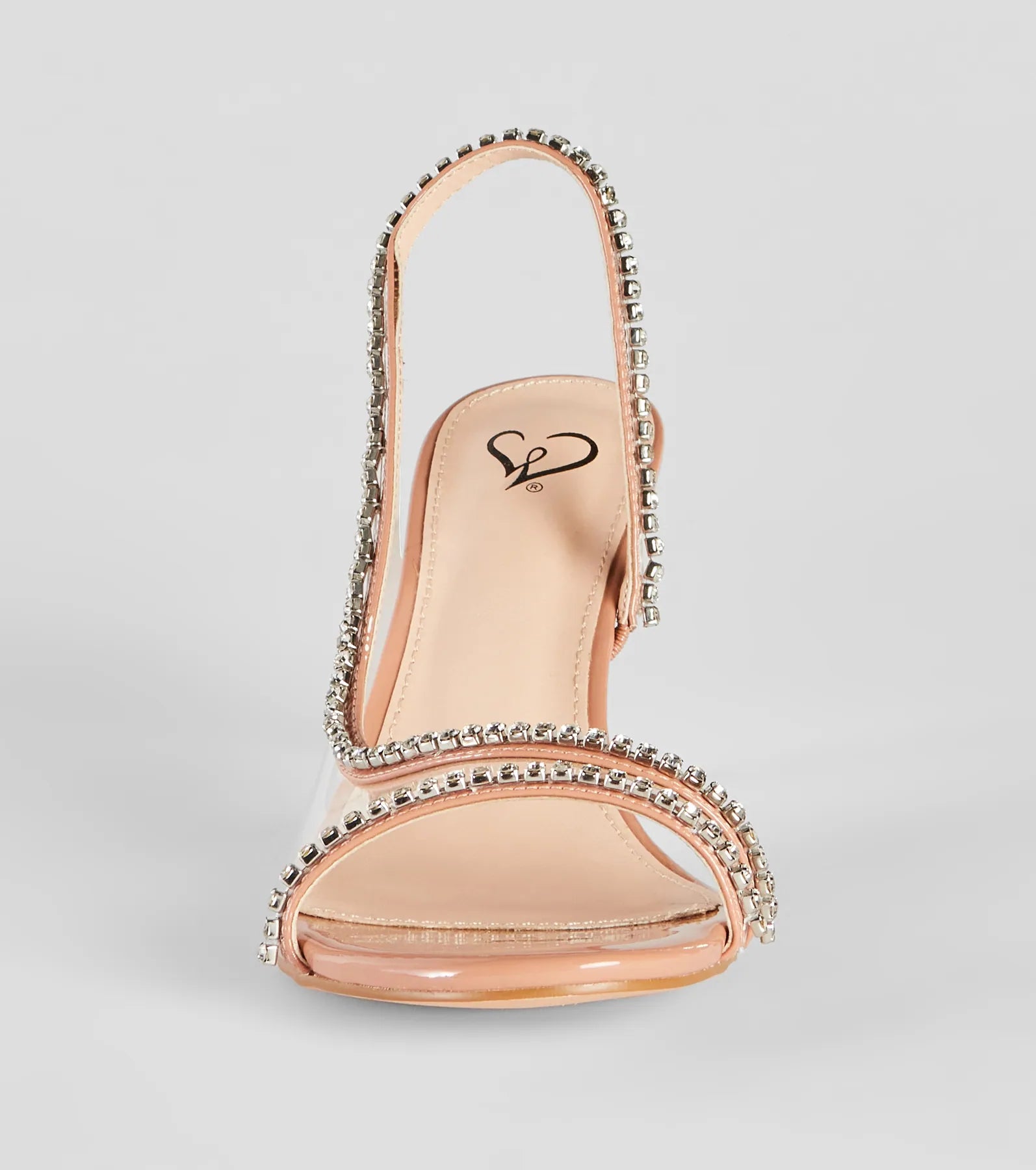 Cool-Girl Glam Rhinestone Clear Strap Stiletto Heels - Image 3