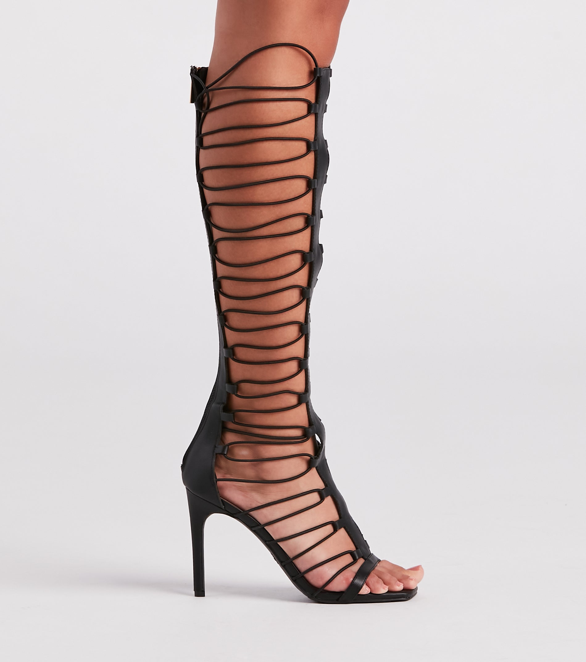 Gladiator Girlie Thigh-High Stiletto Heels - Image 3