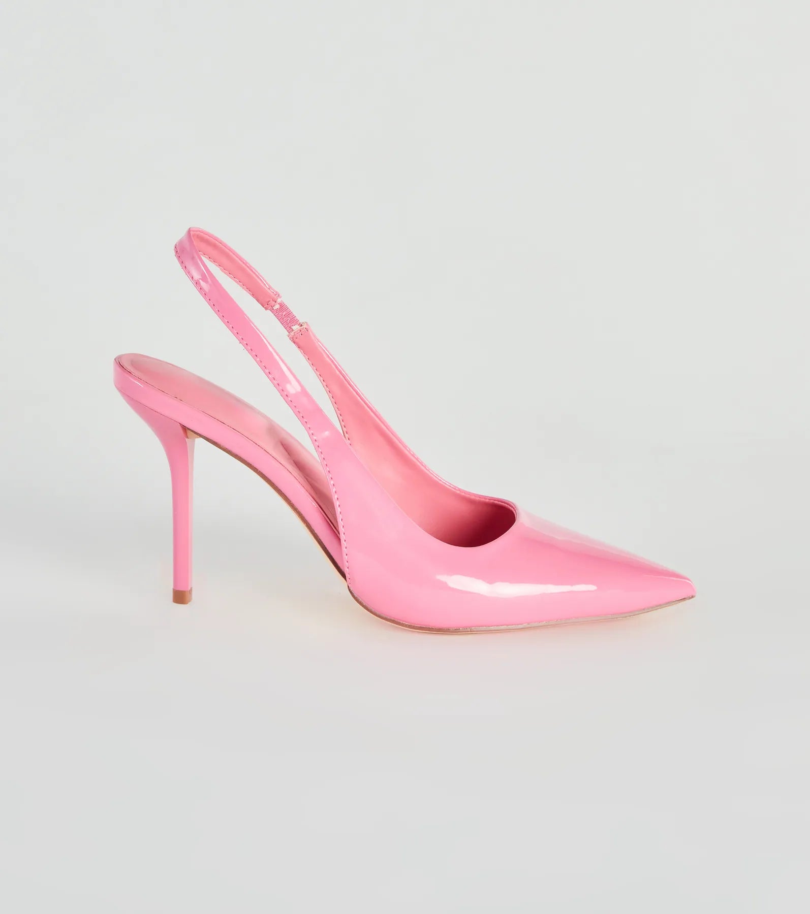 Stylish Directions Patent Sling Back Pumps - Image 2