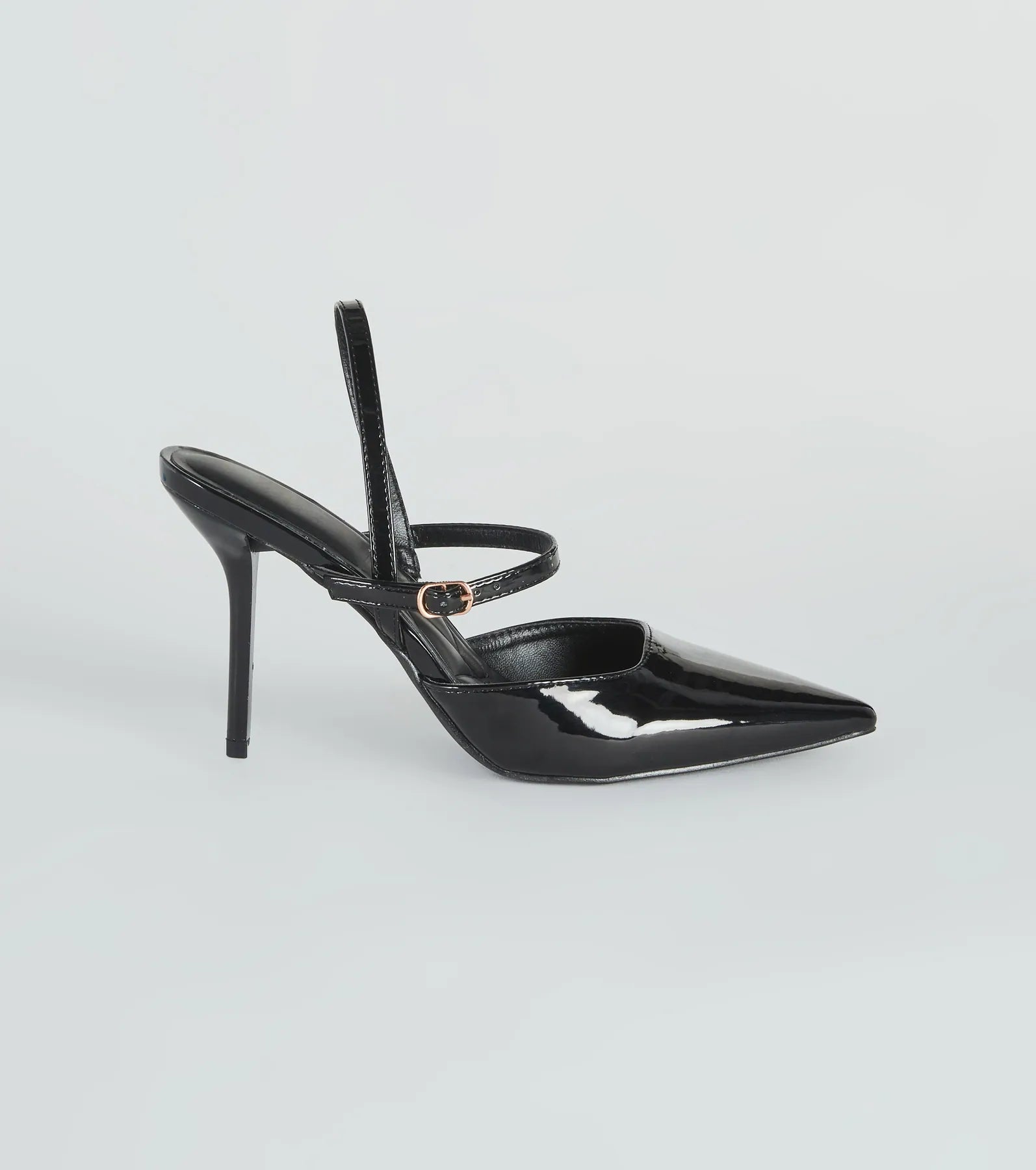 Posh Perfection Patent Faux Leather Pumps - Image 2