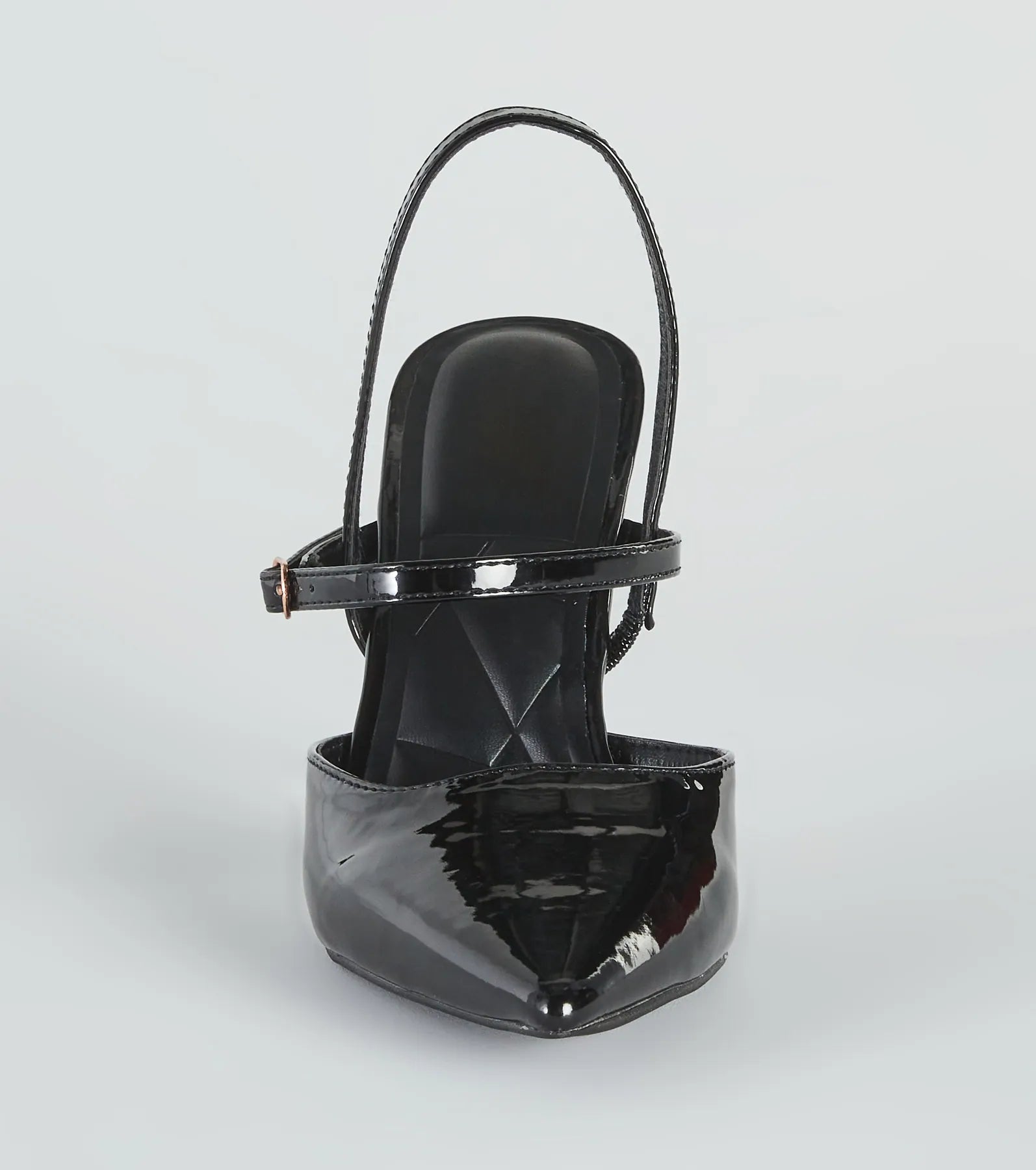 Posh Perfection Patent Faux Leather Pumps - Image 3