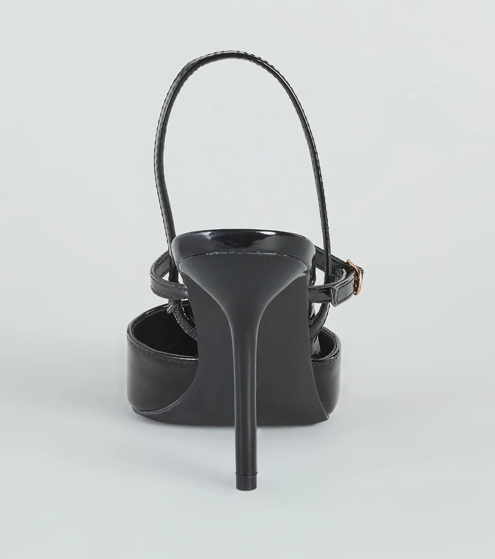 Posh Perfection Patent Faux Leather Pumps - Image 4