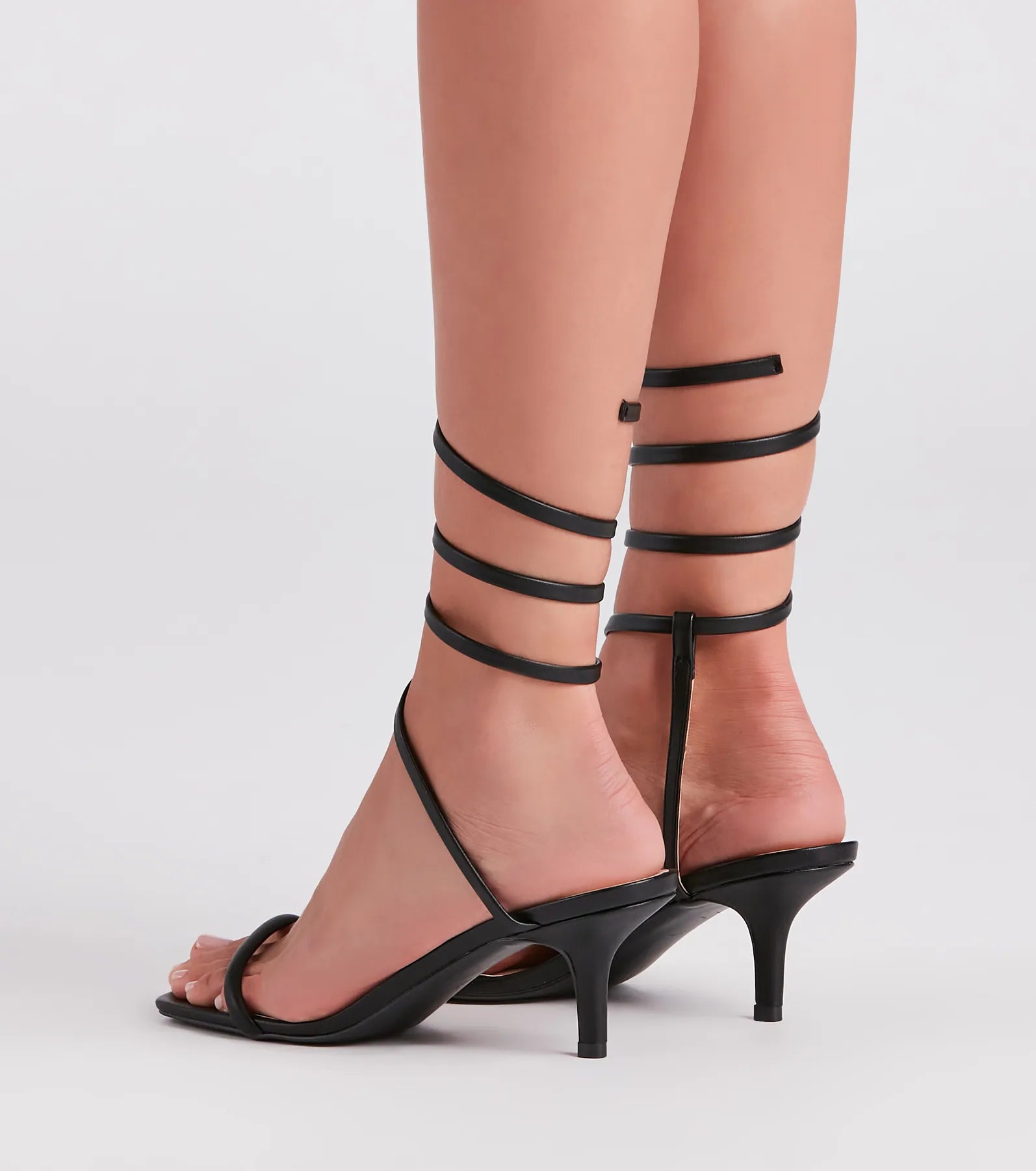 Turn Up In Style Kitten Stiletto Heels - Image 8
