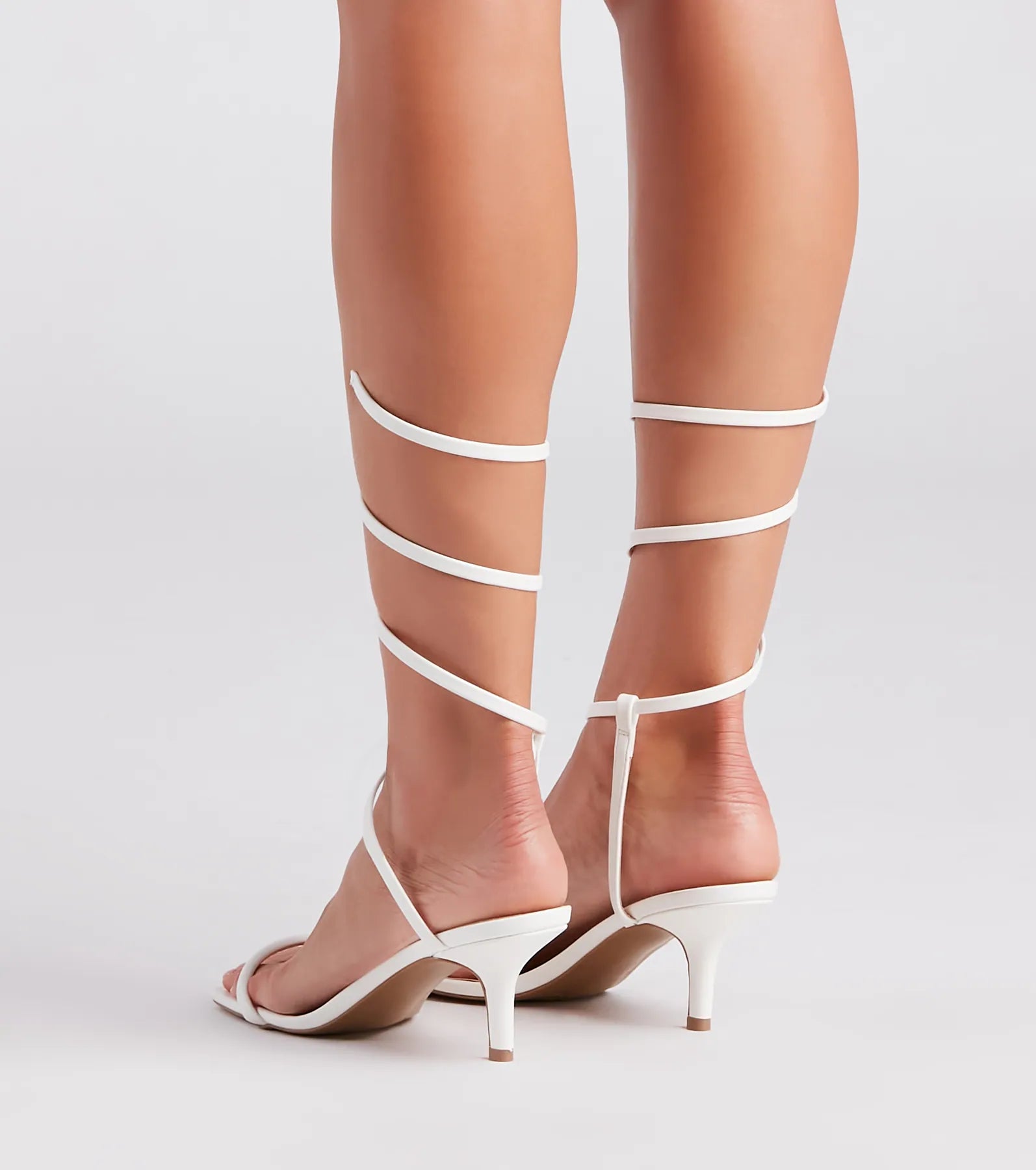 Turn Up In Style Kitten Stiletto Heels - Image 4