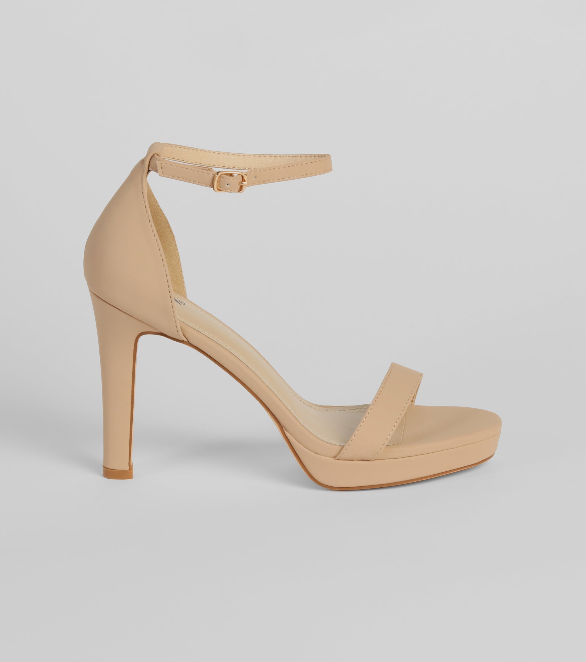 Flirty And Fun Nubuck Platform Stiletto Heels - Image 2